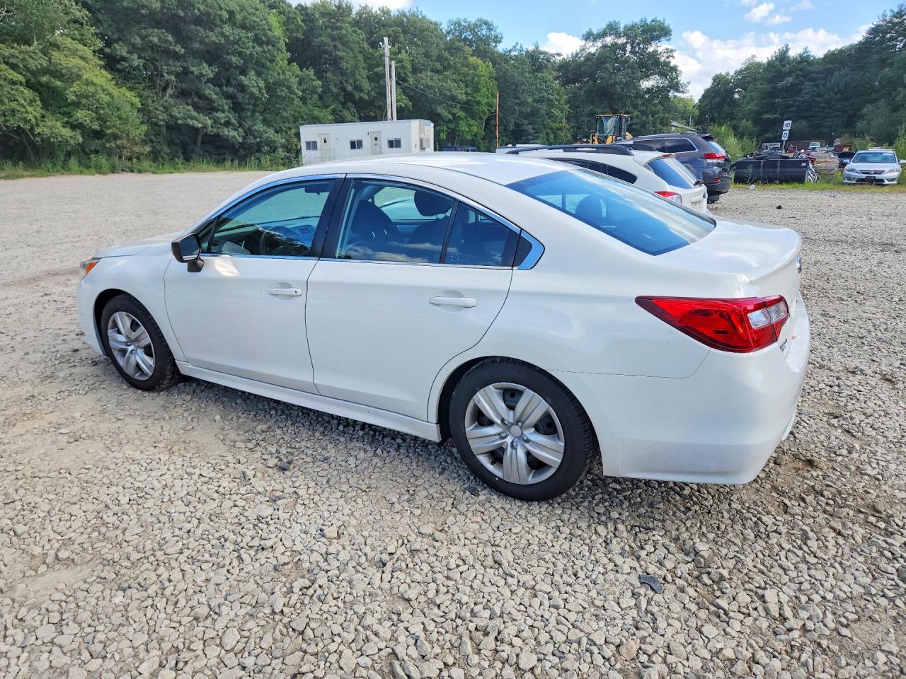 2015 Subaru Legacy 2.5i White vin: 4S3BNAA68F3057332