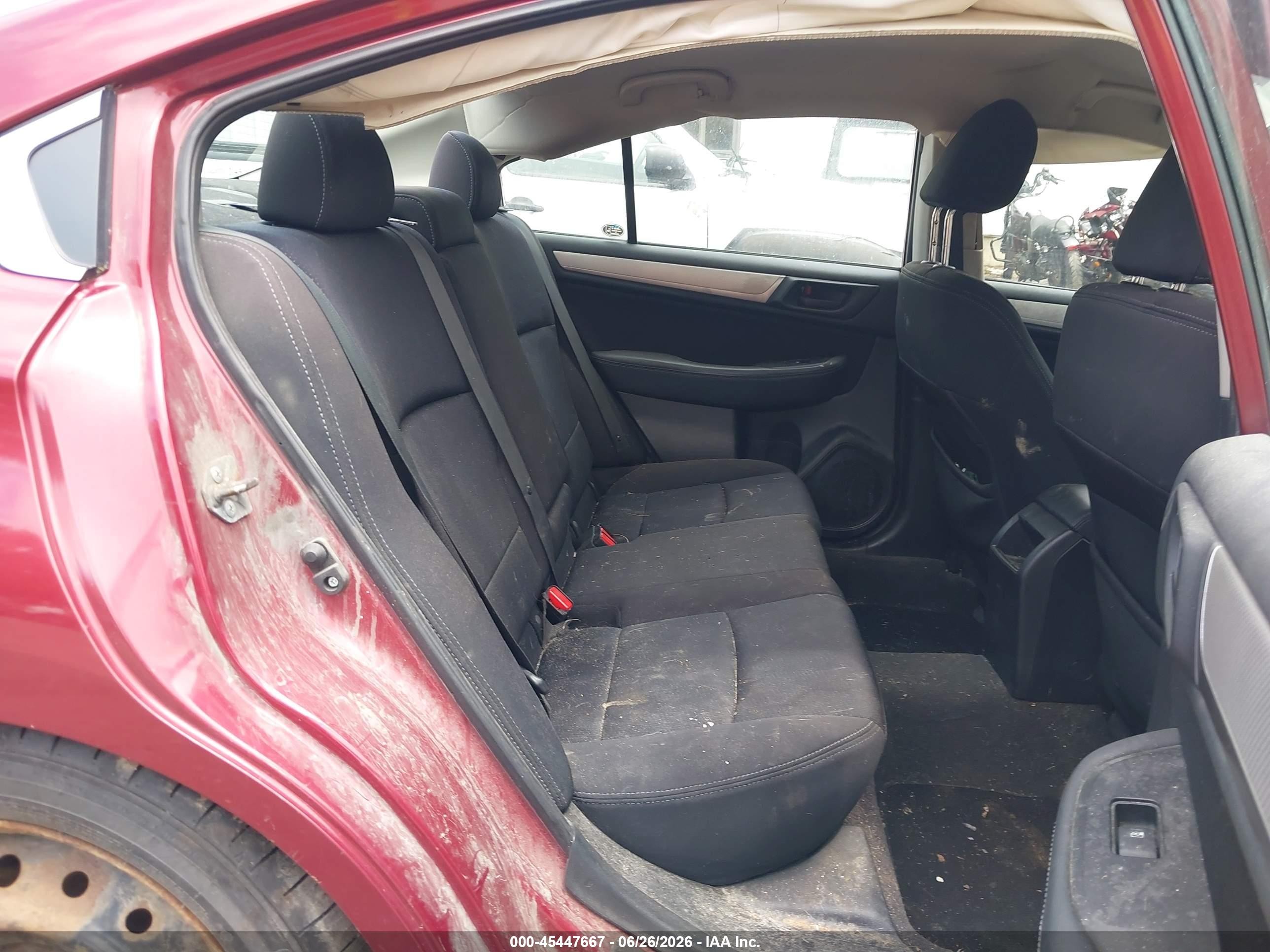 2015 Subaru Legacy 2.5i Red vin: 4S3BNAA69F3054049