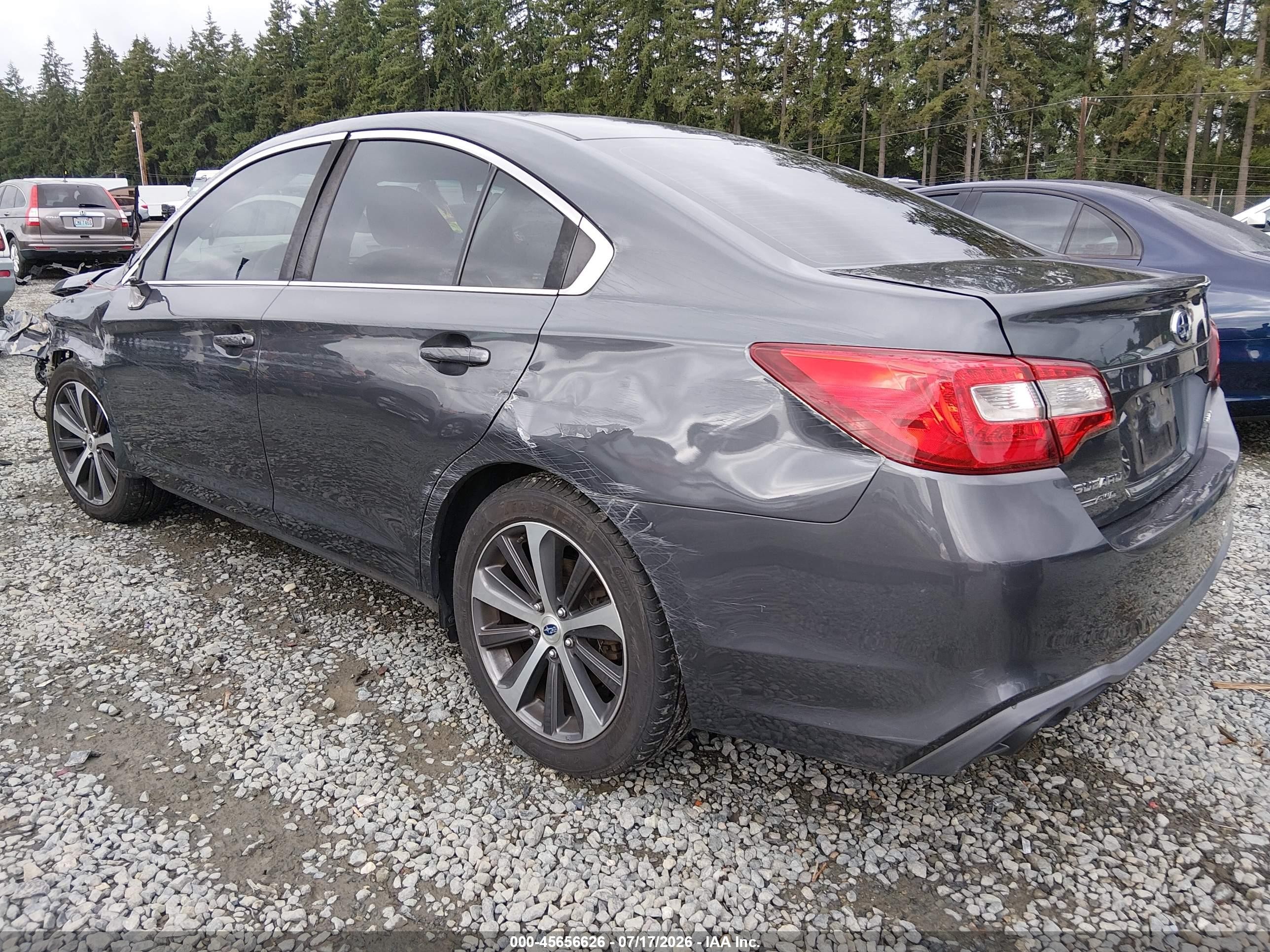 2018 Subaru Legacy 2.5i Gray vin: 4S3BNAB68J3020675