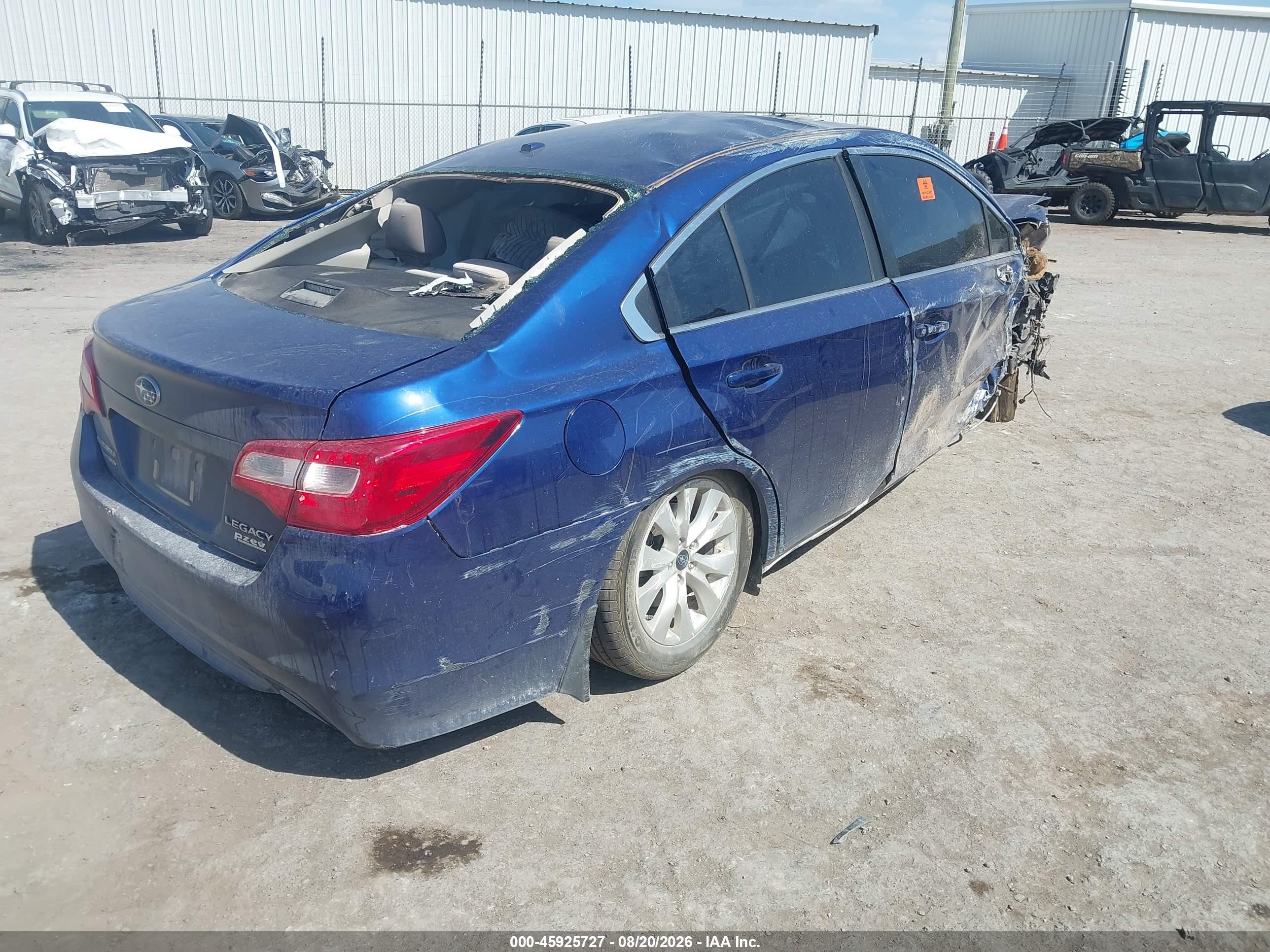2015 Subaru Legacy 2.5i Premium Blue vin: 4S3BNAC60F3003410