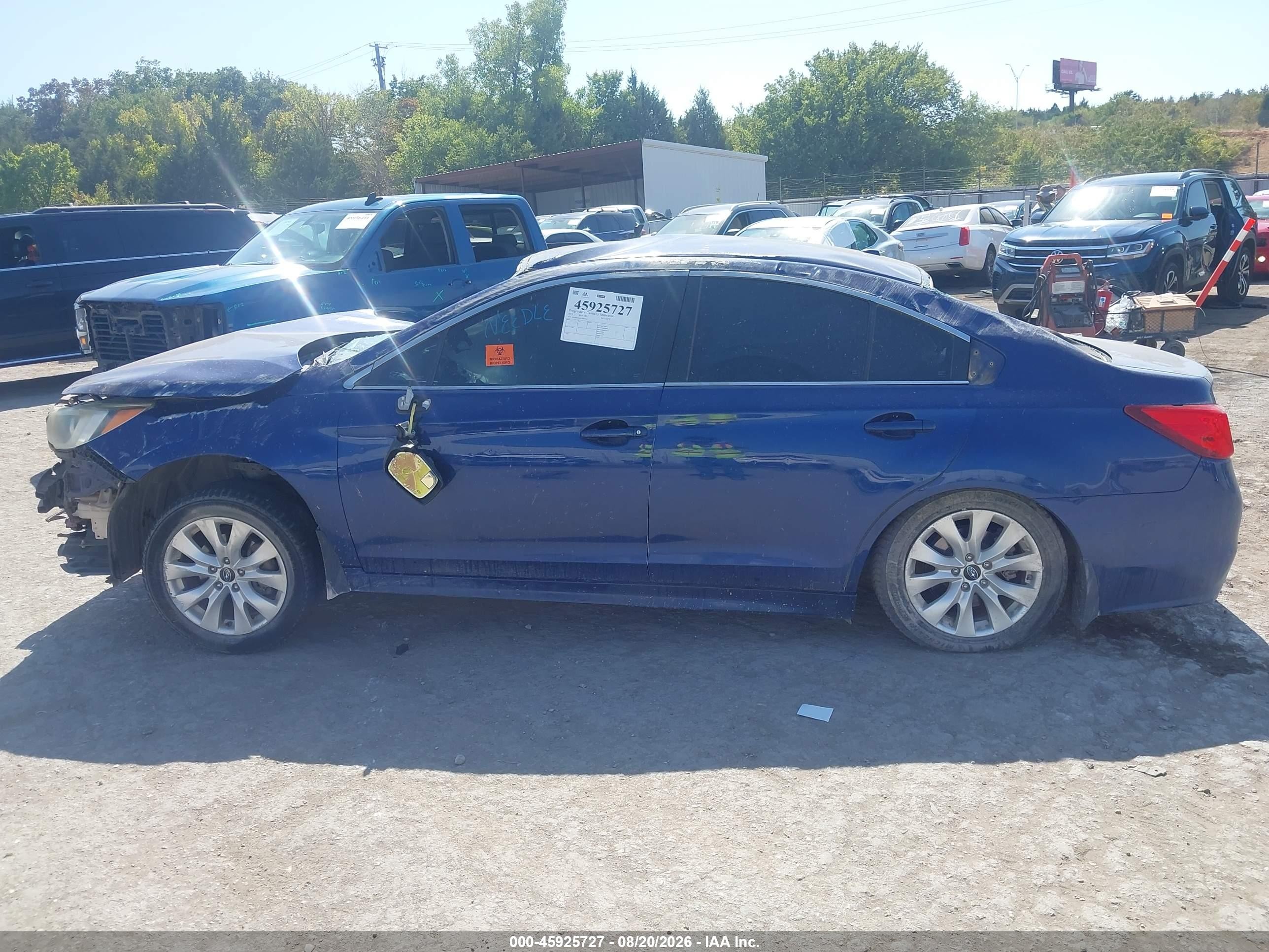 2015 Subaru Legacy 2.5i Premium Blue vin: 4S3BNAC60F3003410
