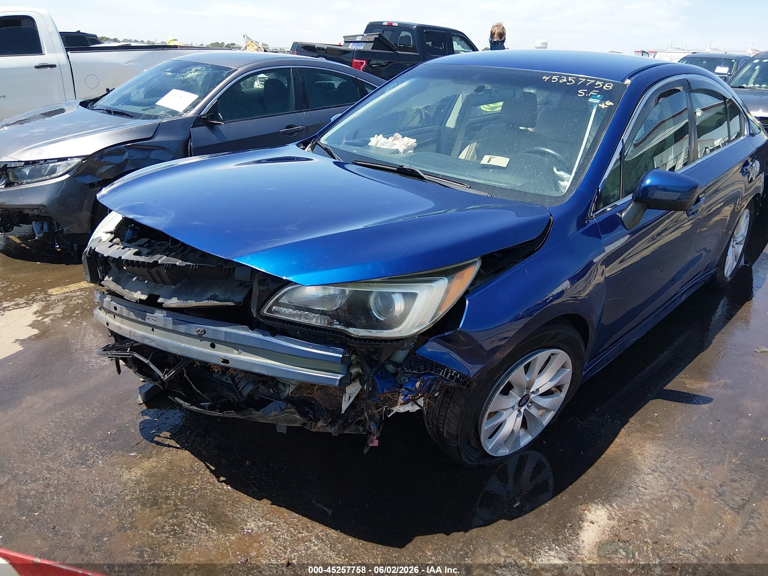 2015 Subaru Legacy 2.5i Premium Blue vin: 4S3BNAC60F3009014