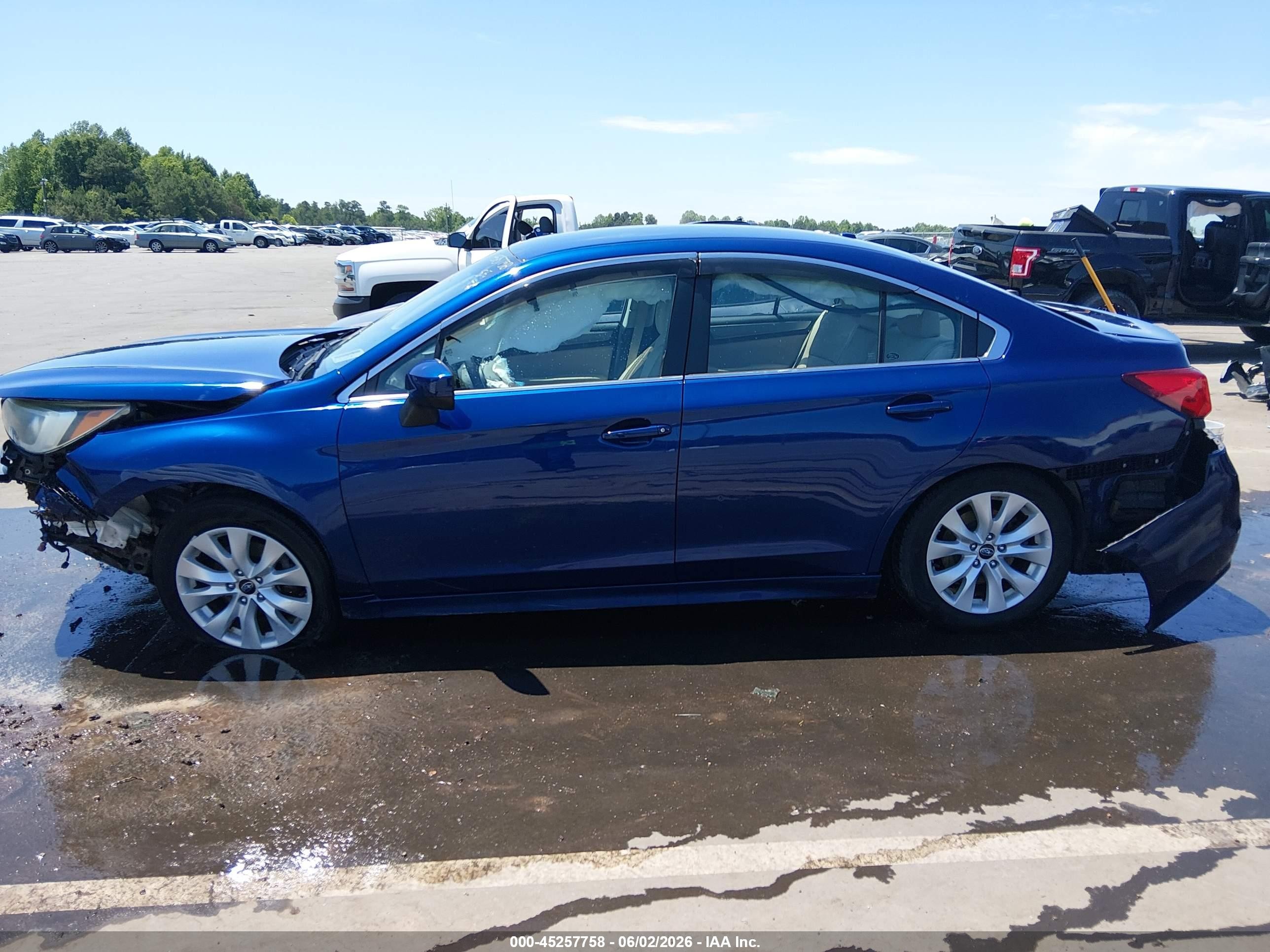 2015 Subaru Legacy 2.5i Premium Blue vin: 4S3BNAC60F3009014