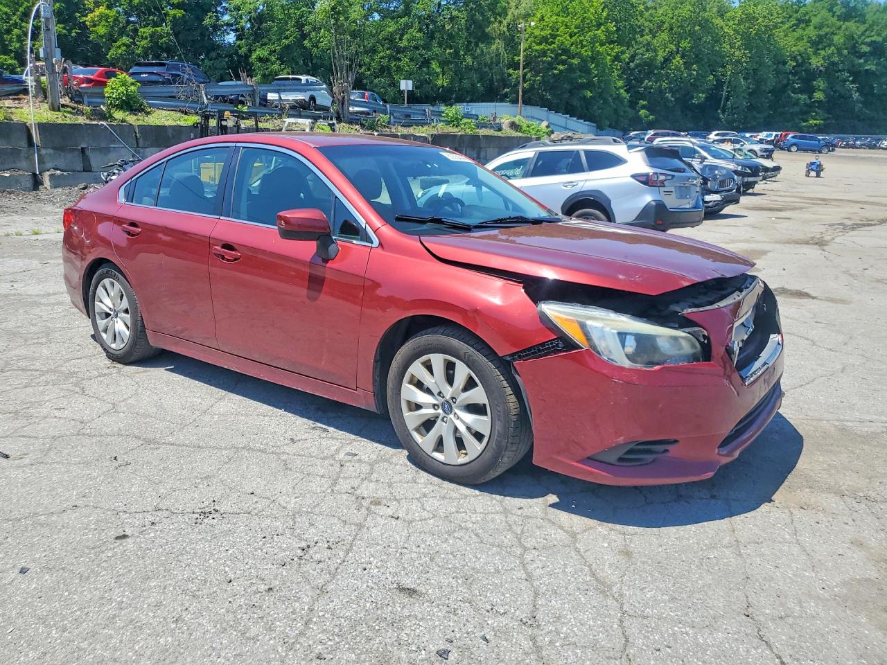 2015 Subaru Legacy 2.5i Premium Red vin: 4S3BNAC60F3065812