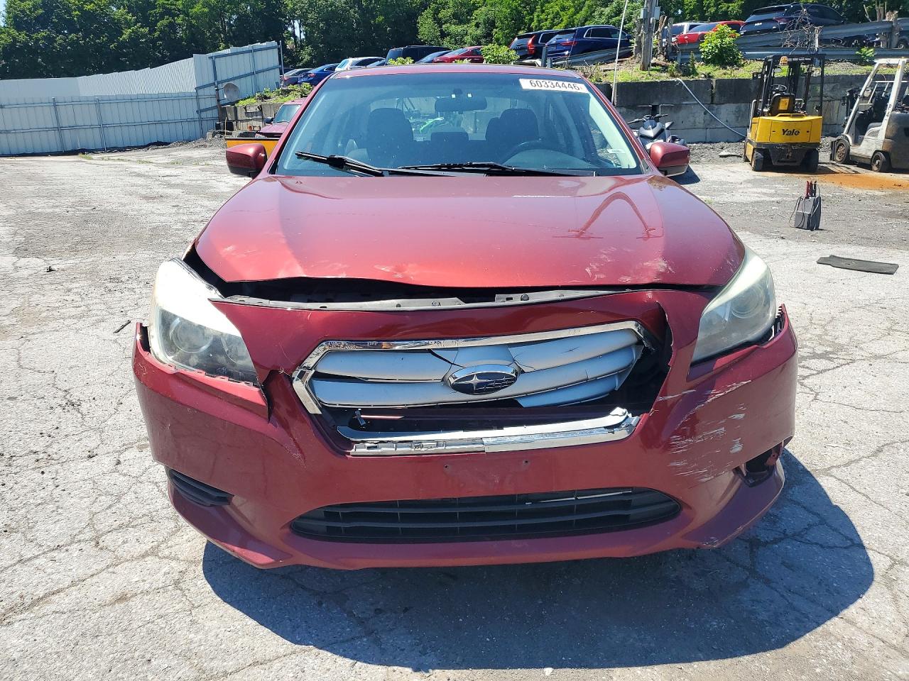 2015 Subaru Legacy 2.5i Premium Red vin: 4S3BNAC60F3065812