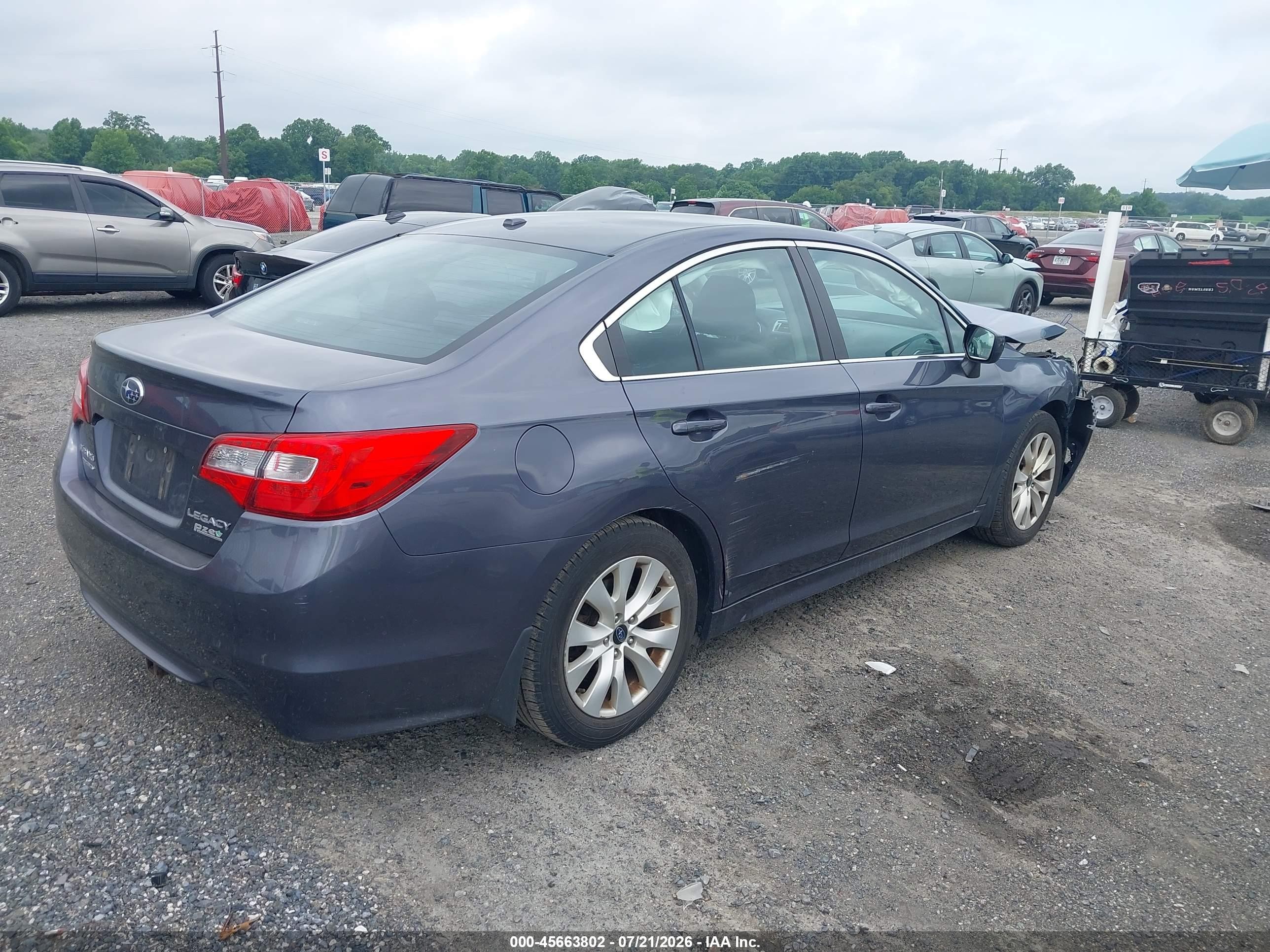 2015 Subaru Legacy 2.5i Premium Blue vin: 4S3BNAC61F3066855