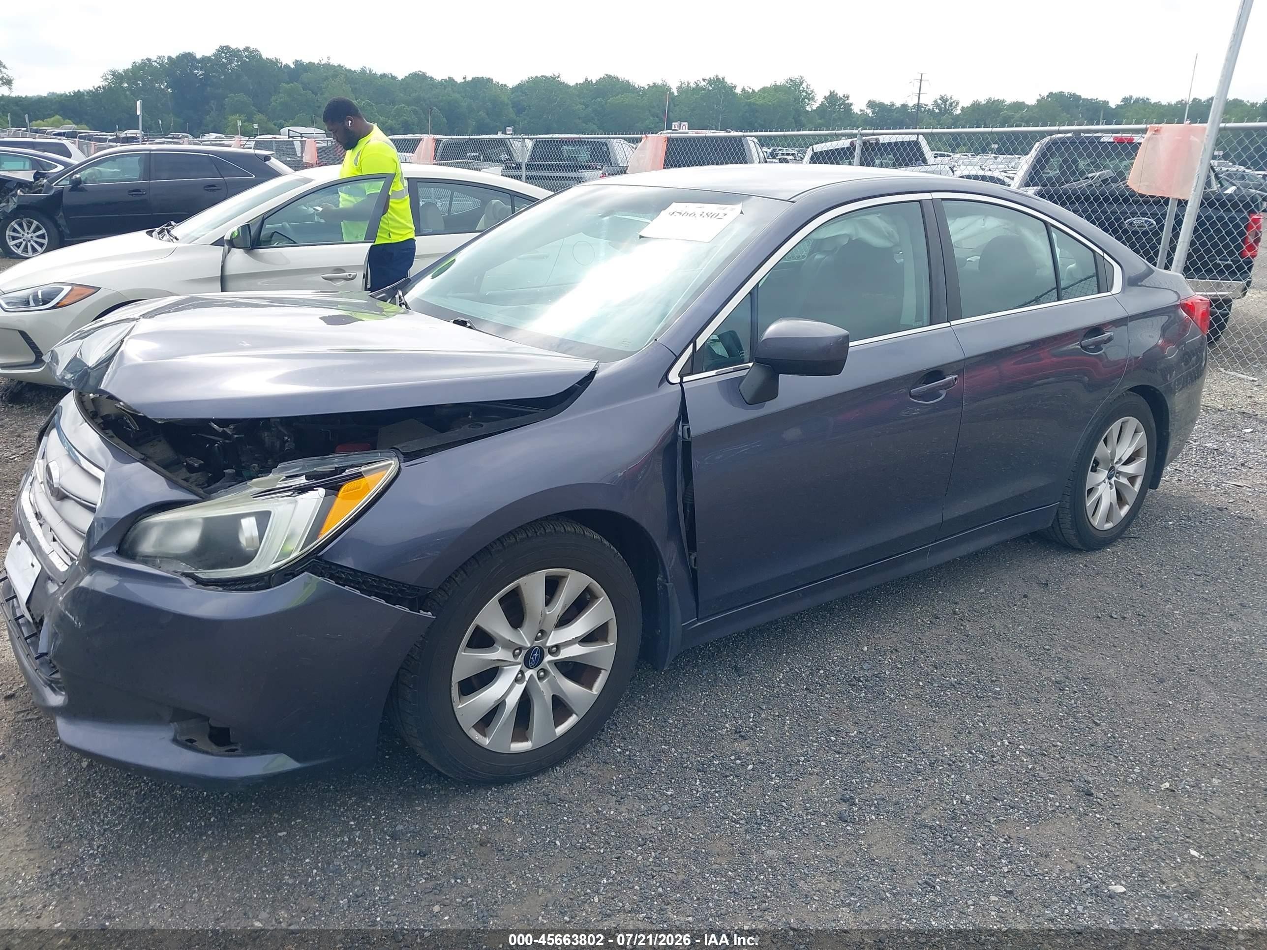 2015 Subaru Legacy 2.5i Premium Blue vin: 4S3BNAC61F3066855