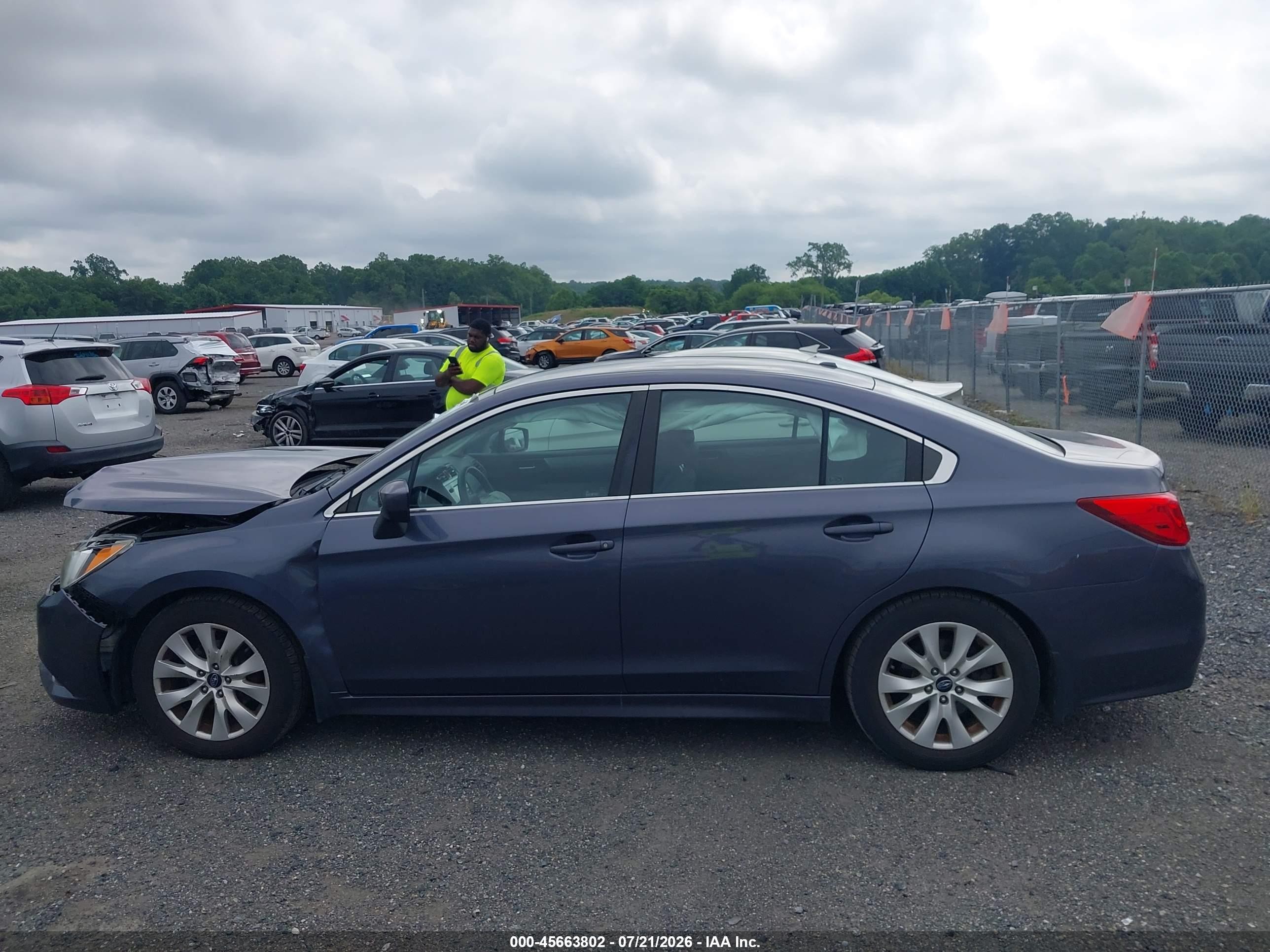 2015 Subaru Legacy 2.5i Premium Blue vin: 4S3BNAC61F3066855