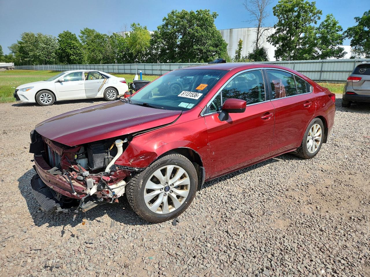 2015 Subaru Legacy 2.5i Premium Red vin: 4S3BNAC62F3030334