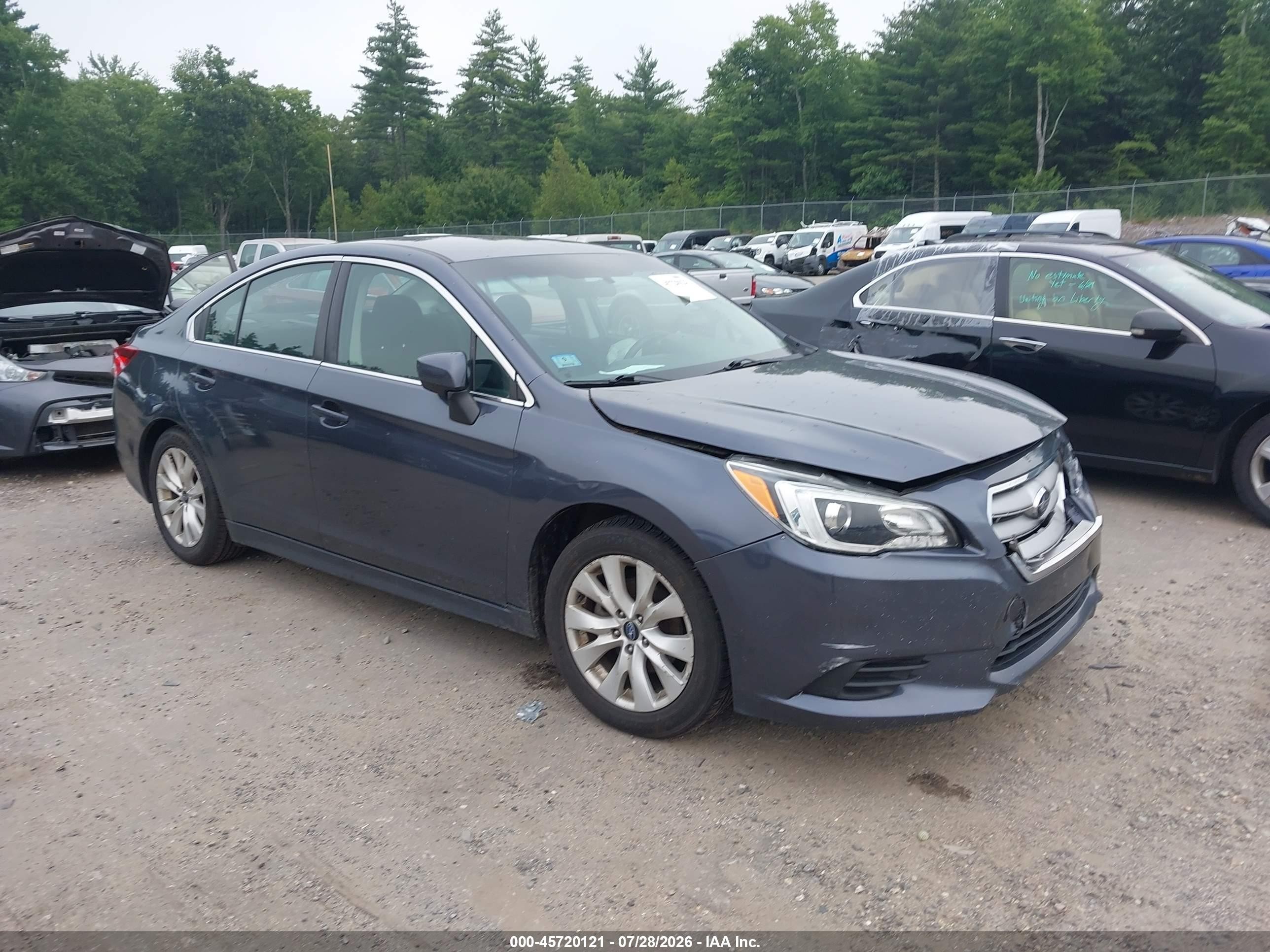 2015 Subaru Legacy 2.5i Premium Gray vin: 4S3BNAC62F3051748