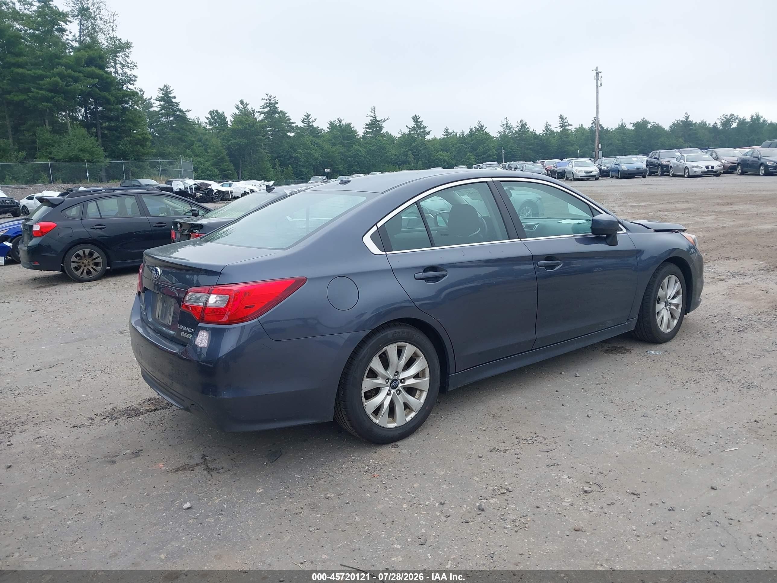 2015 Subaru Legacy 2.5i Premium Gray vin: 4S3BNAC62F3051748