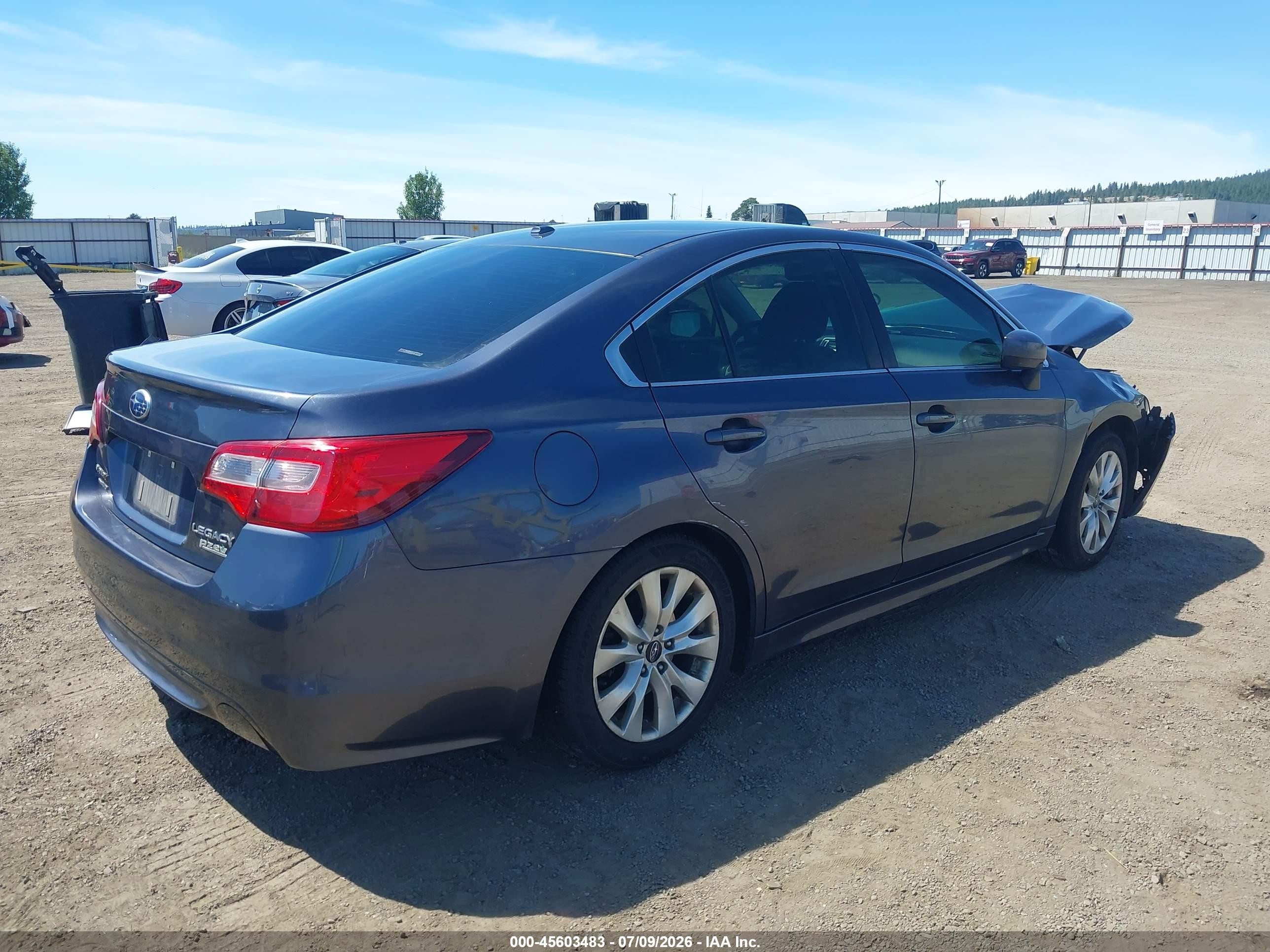 2015 Subaru Legacy 2.5i Premium Синий vin: 4S3BNAC62F3056142