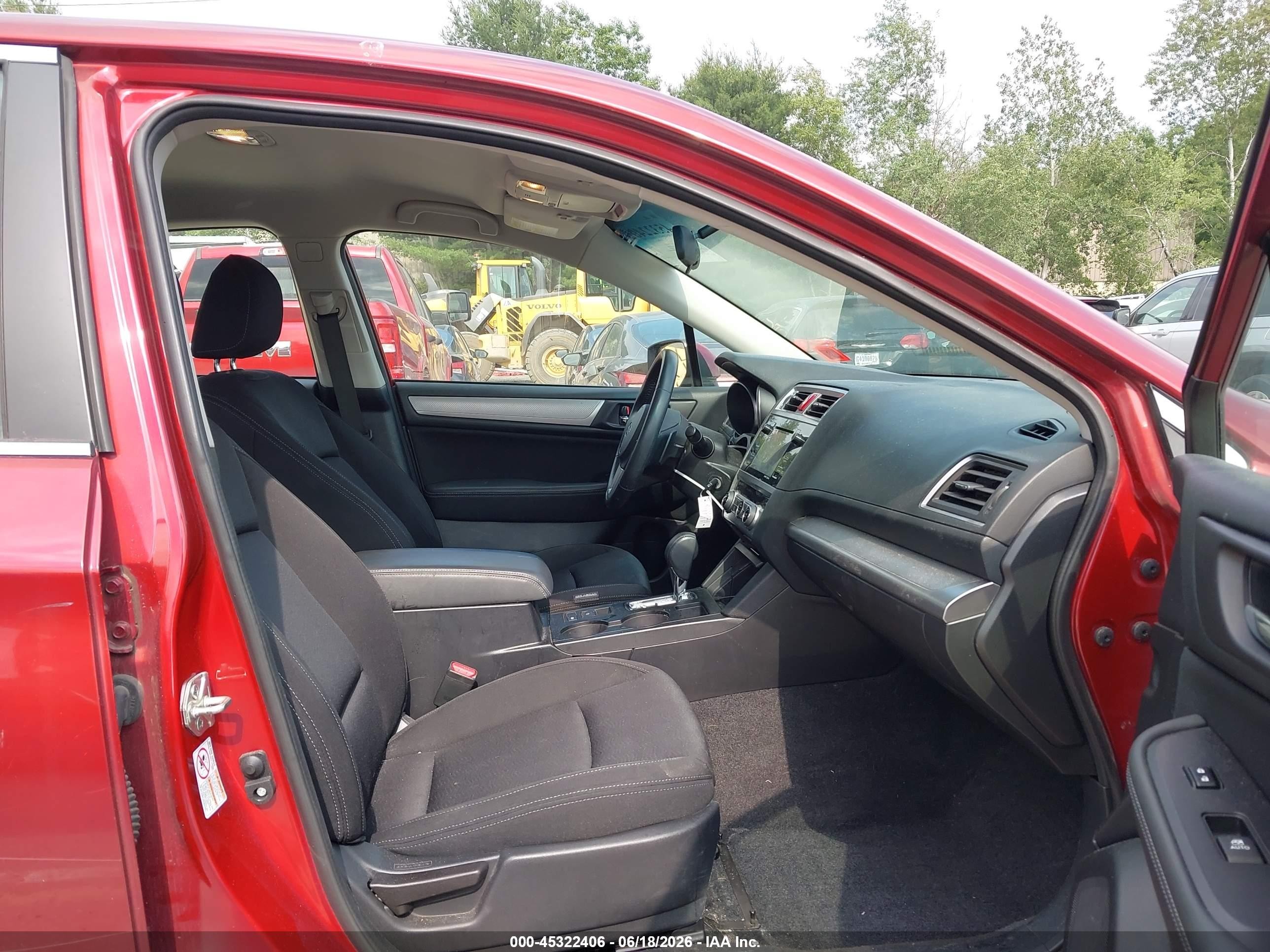 2015 Subaru Legacy 2.5i Premium Красный vin: 4S3BNAC63F3015650