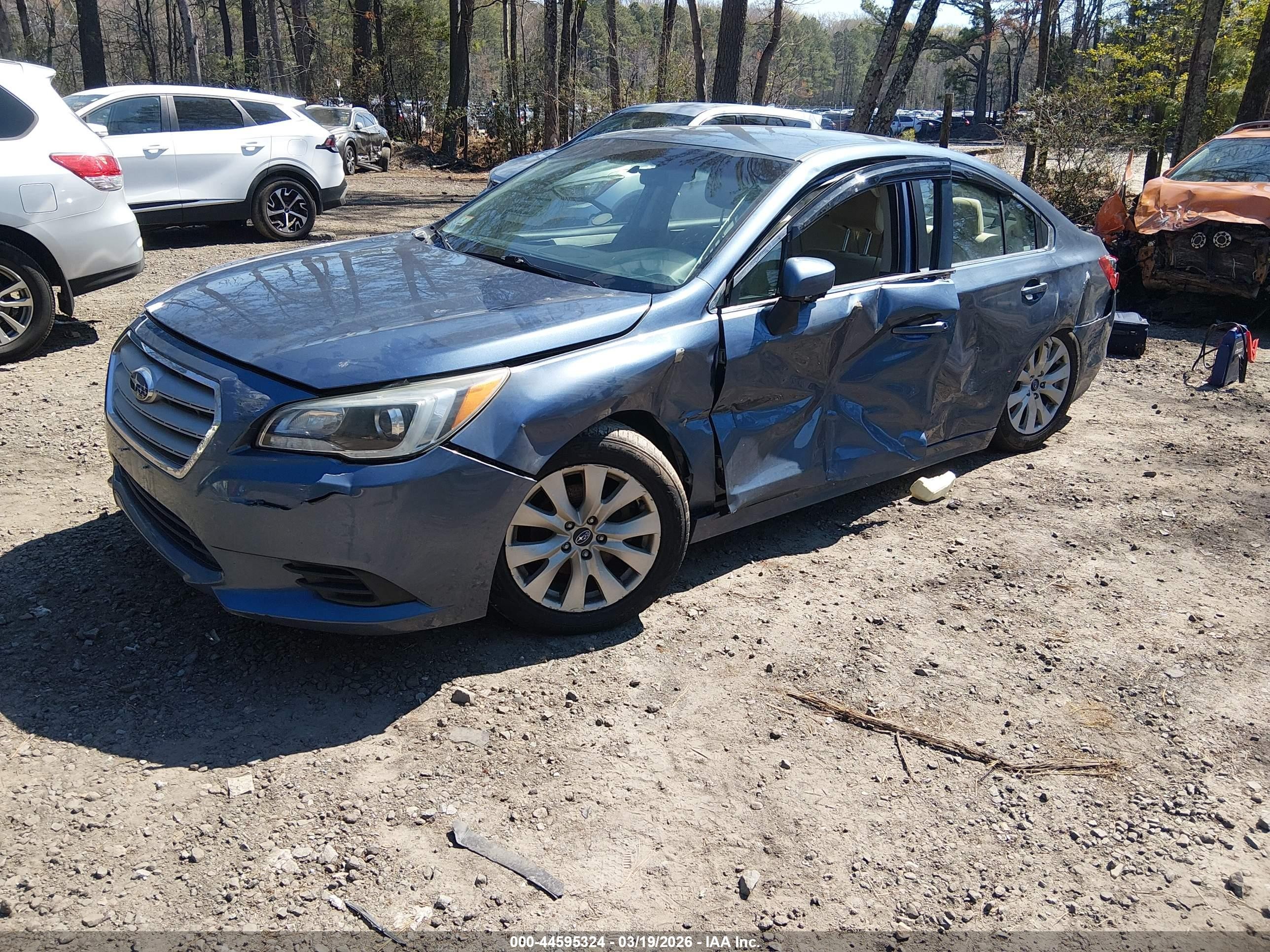 2015 Subaru Legacy 2.5i Premium Blue vin: 4S3BNAC63F3050494