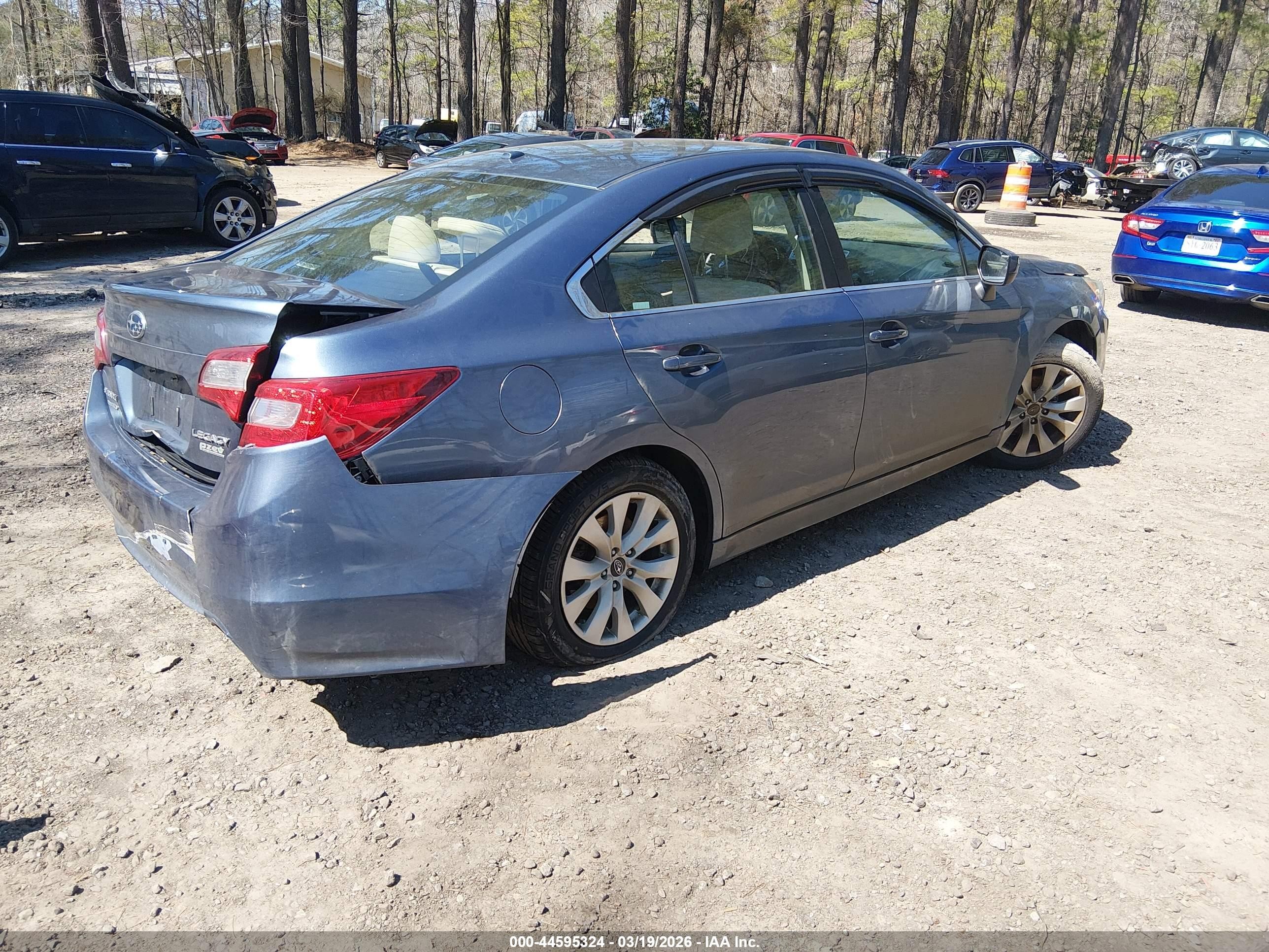 2015 Subaru Legacy 2.5i Premium Blue vin: 4S3BNAC63F3050494