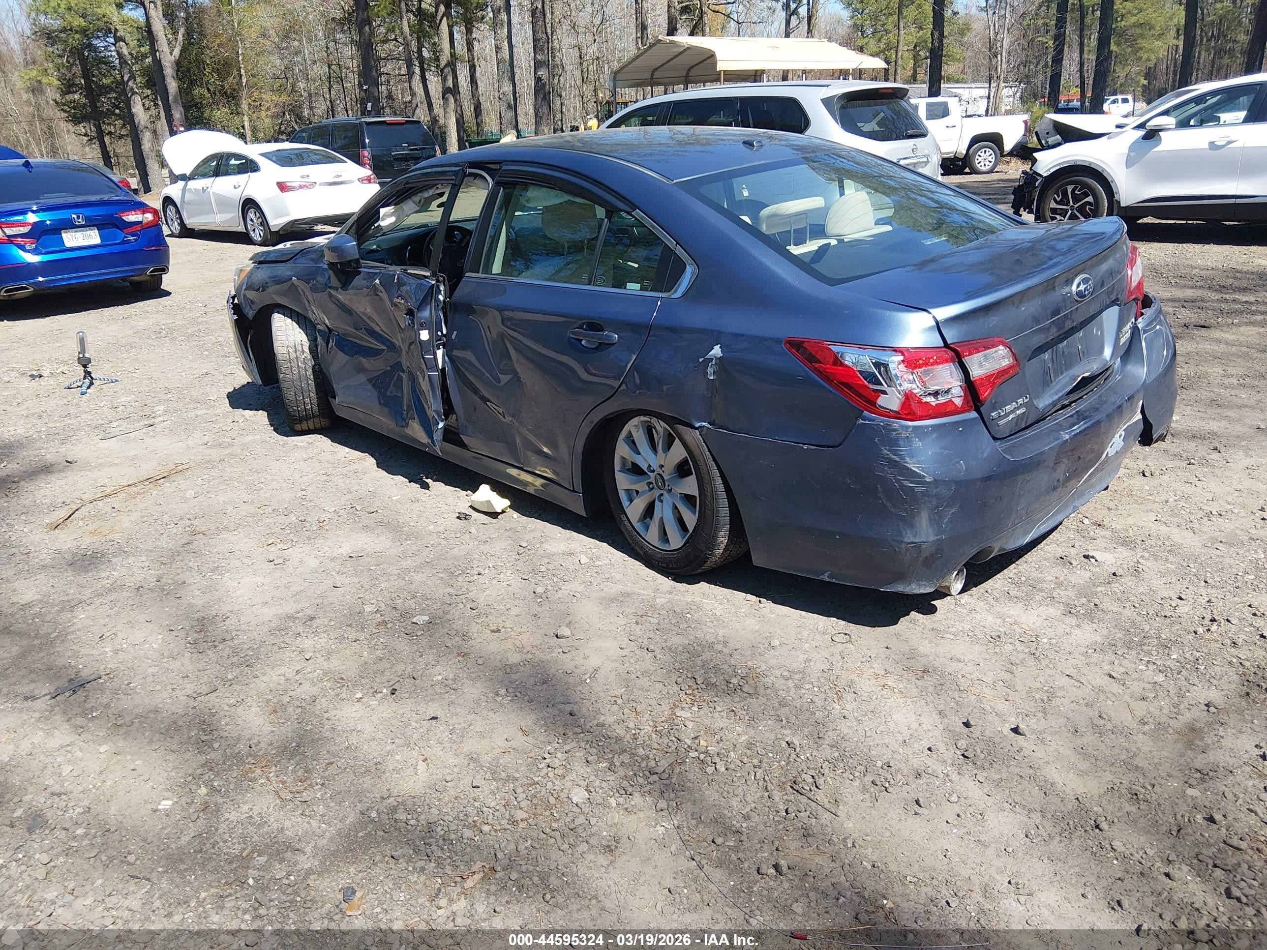 2015 Subaru Legacy 2.5i Premium Blue vin: 4S3BNAC63F3050494
