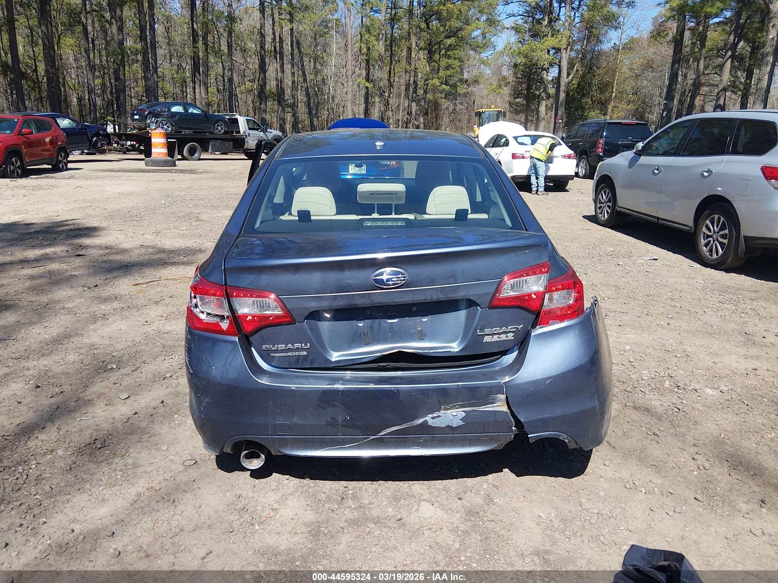 2015 Subaru Legacy 2.5i Premium Blue vin: 4S3BNAC63F3050494