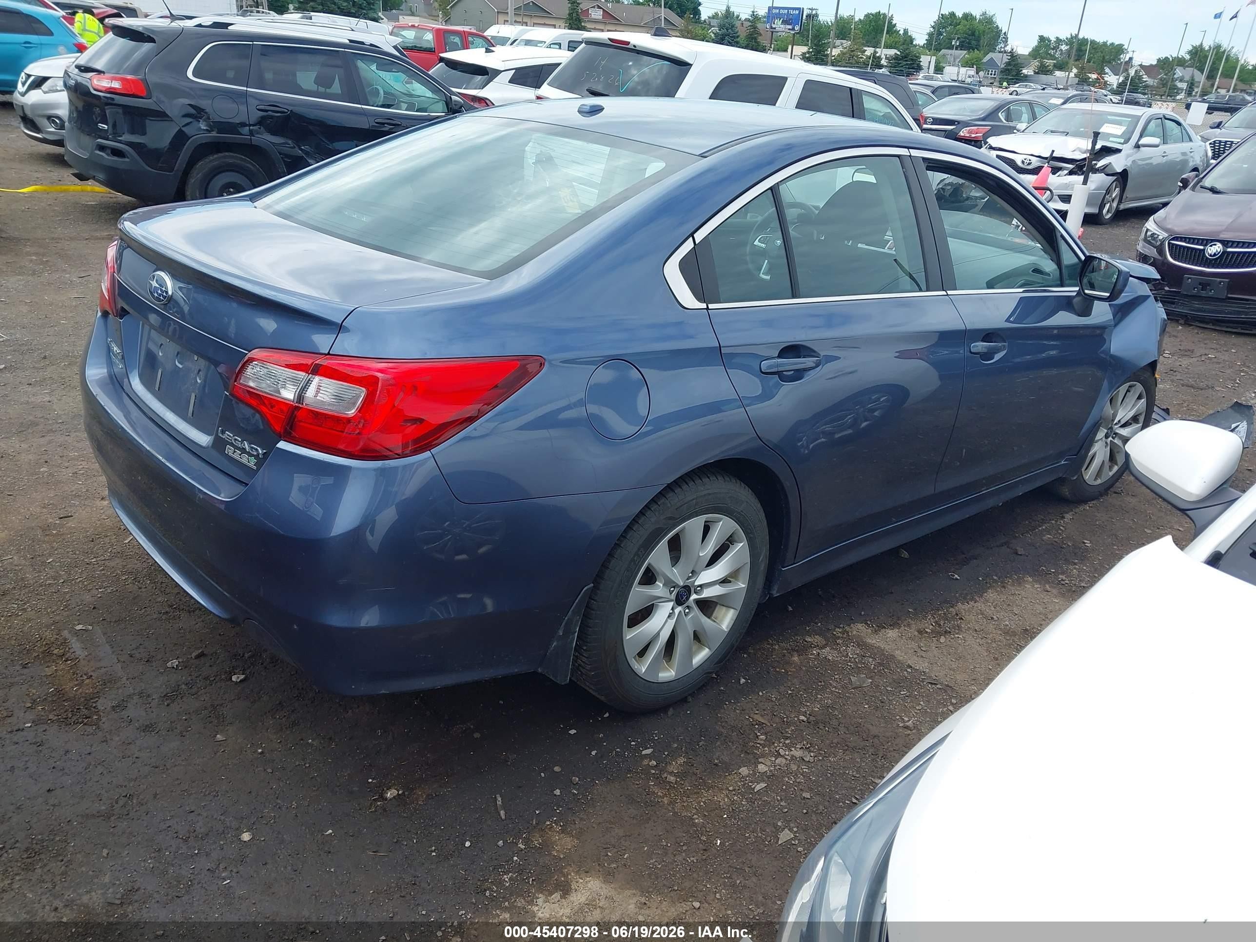 2015 Subaru Legacy 2.5i Premium Gray vin: 4S3BNAC64F3059236
