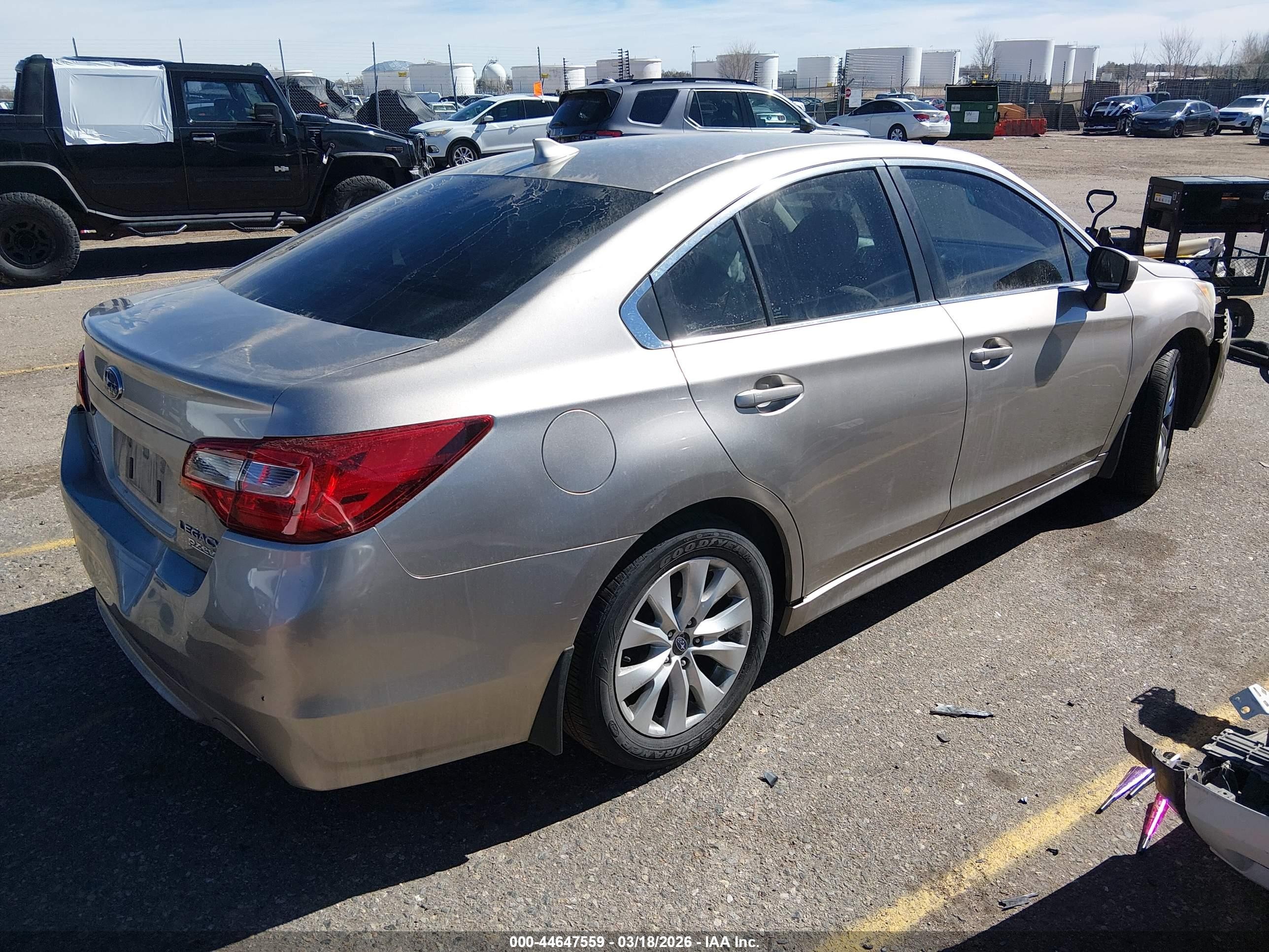 2017 Subaru Legacy 2.5i Premium Pewter vin: 4S3BNAC64H3023355