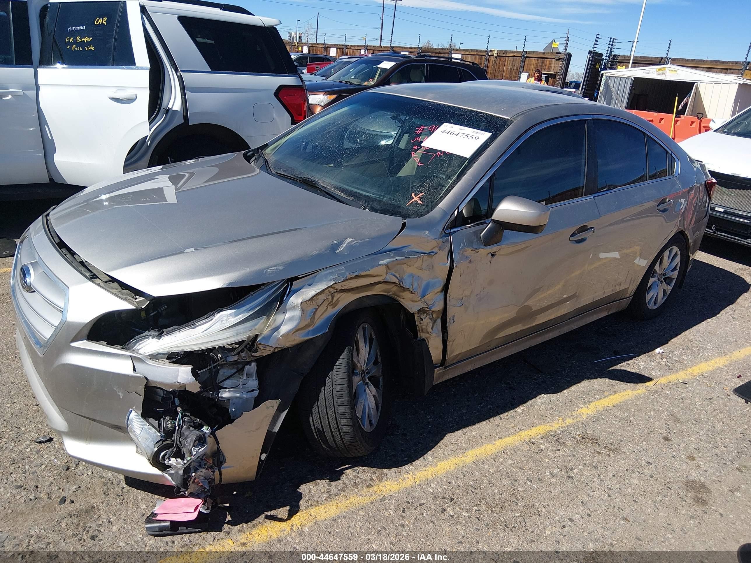 2017 Subaru Legacy 2.5i Premium Pewter vin: 4S3BNAC64H3023355