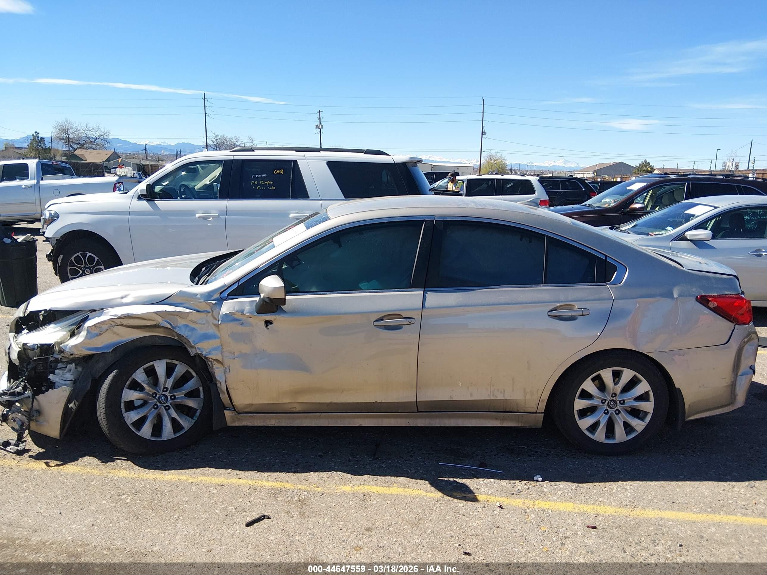 2017 Subaru Legacy 2.5i Premium Pewter vin: 4S3BNAC64H3023355