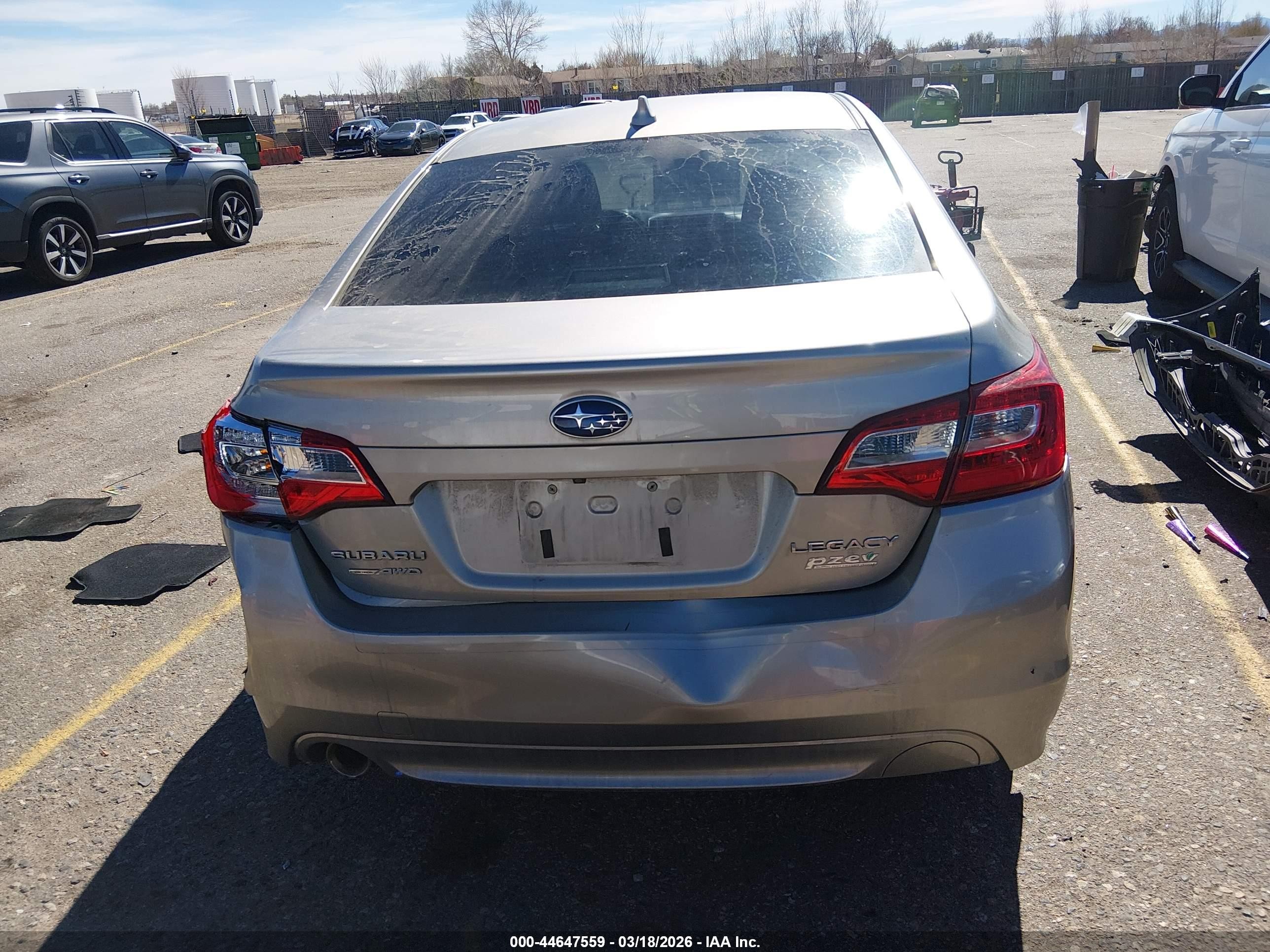 2017 Subaru Legacy 2.5i Premium Pewter vin: 4S3BNAC64H3023355