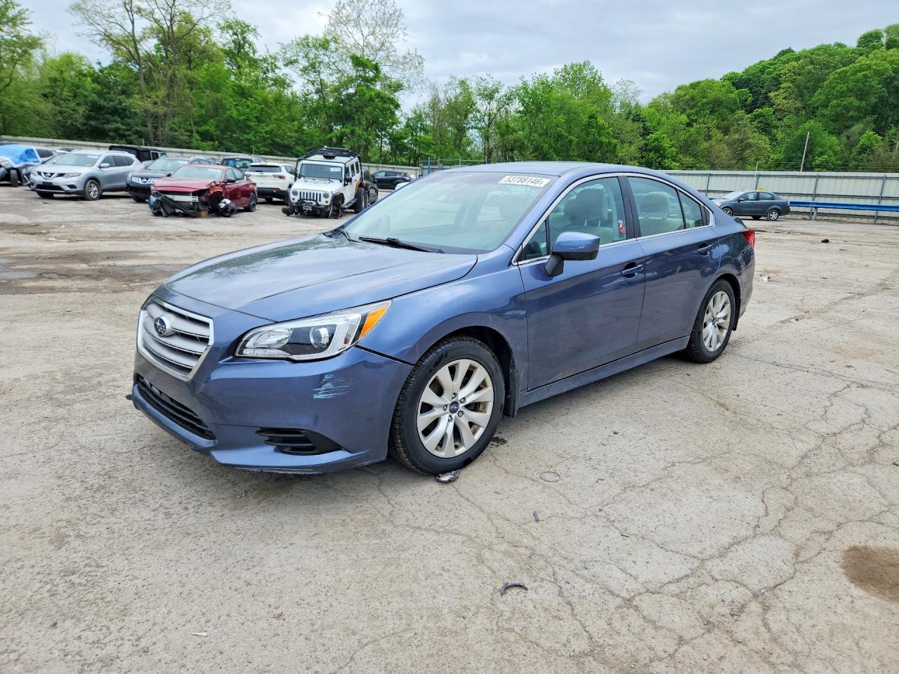 2015 Subaru Legacy 2.5i Premium Blue vin: 4S3BNAC66F3007705