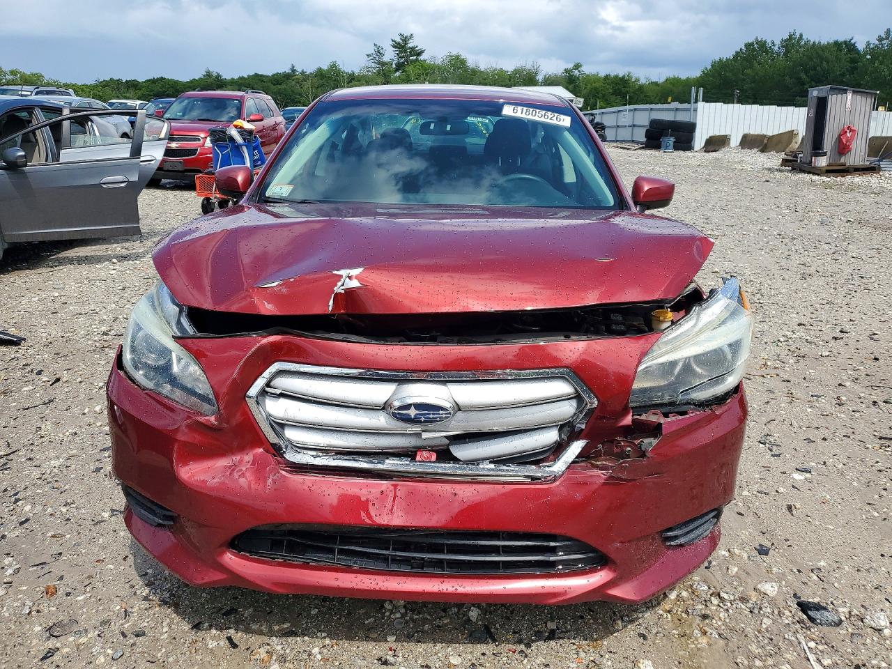 2015 Subaru Legacy 2.5i Premium Red vin: 4S3BNAC66F3059786