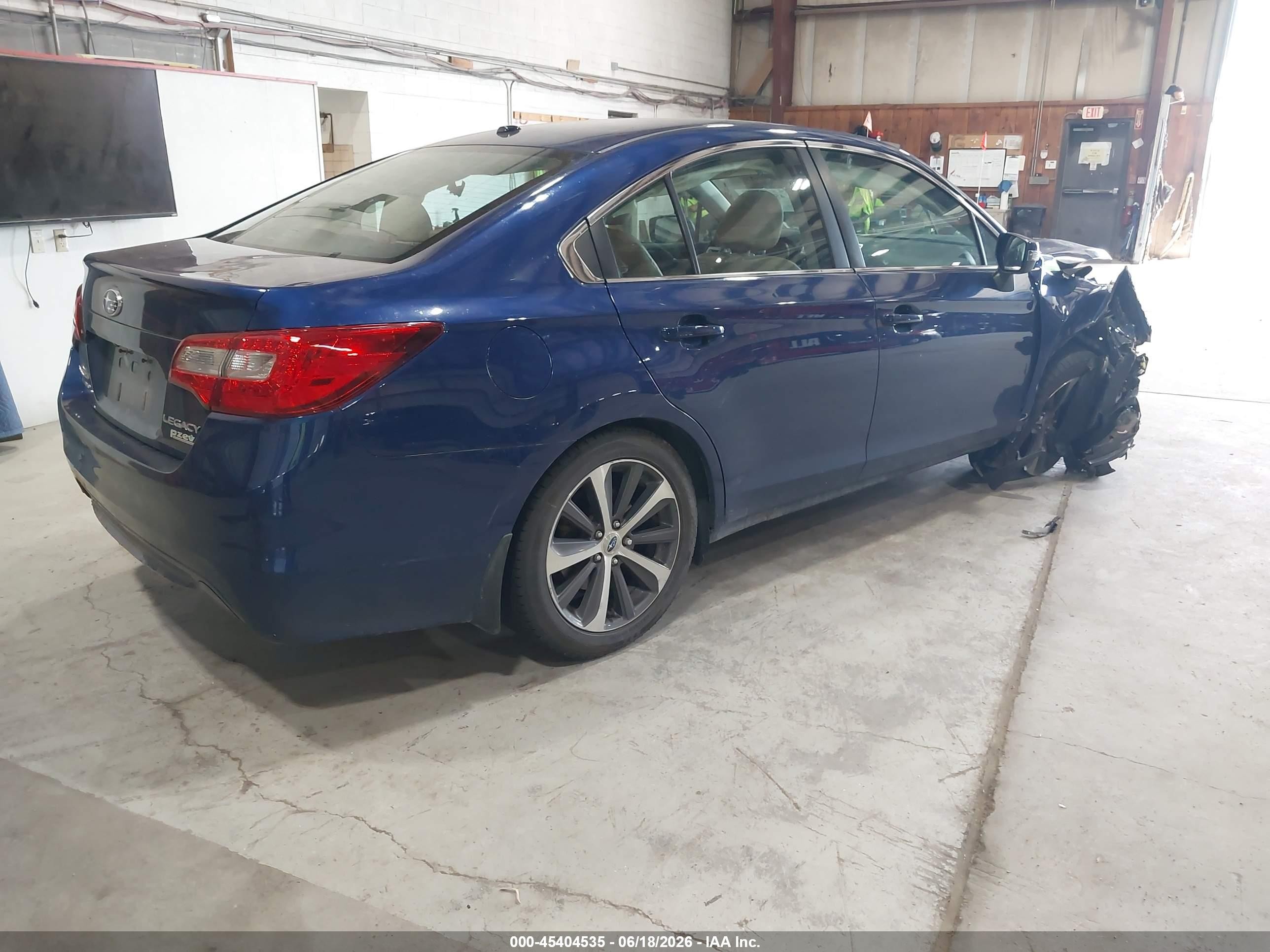 2015 Subaru Legacy 2.5i Premium Blue vin: 4S3BNAC67F3036646