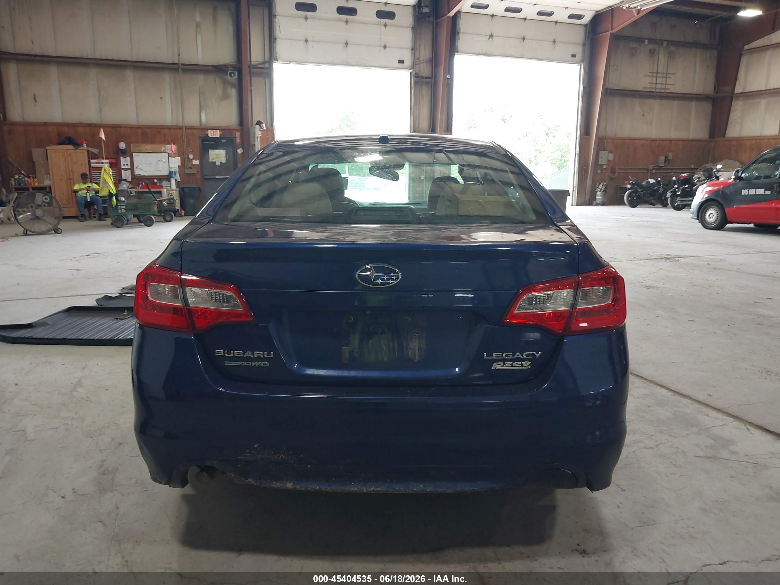 2015 Subaru Legacy 2.5i Premium Blue vin: 4S3BNAC67F3036646