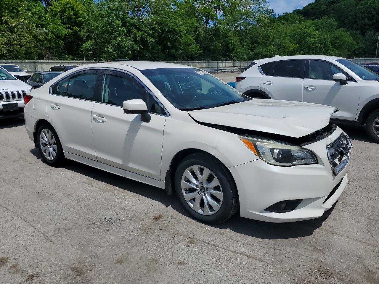 2015 Subaru Legacy 2.5i Premium White vin: 4S3BNAC69F3033845