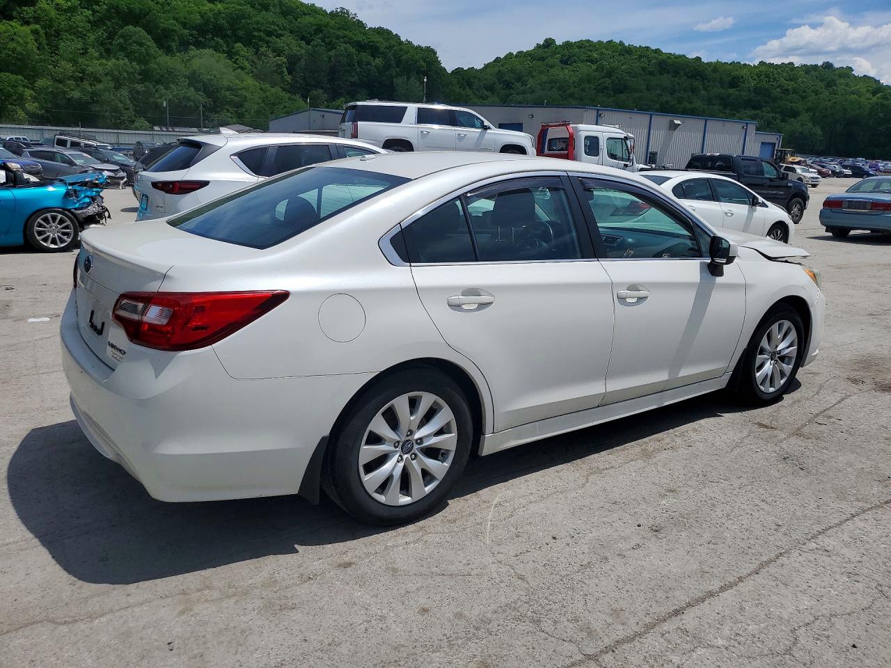 2015 Subaru Legacy 2.5i Premium White vin: 4S3BNAC69F3033845