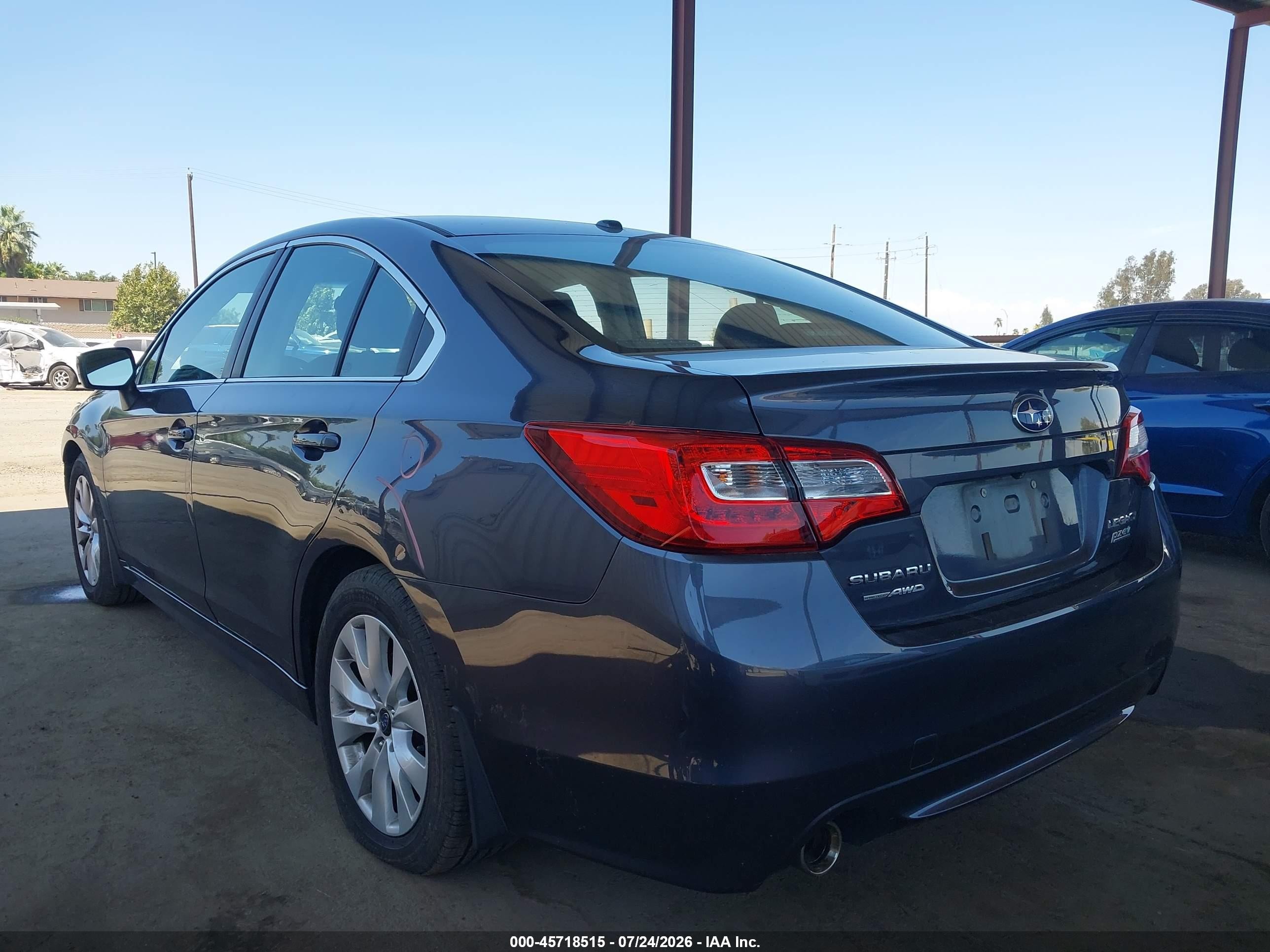 2015 Subaru Legacy 2.5i Premium Gray vin: 4S3BNAC6XF3020439