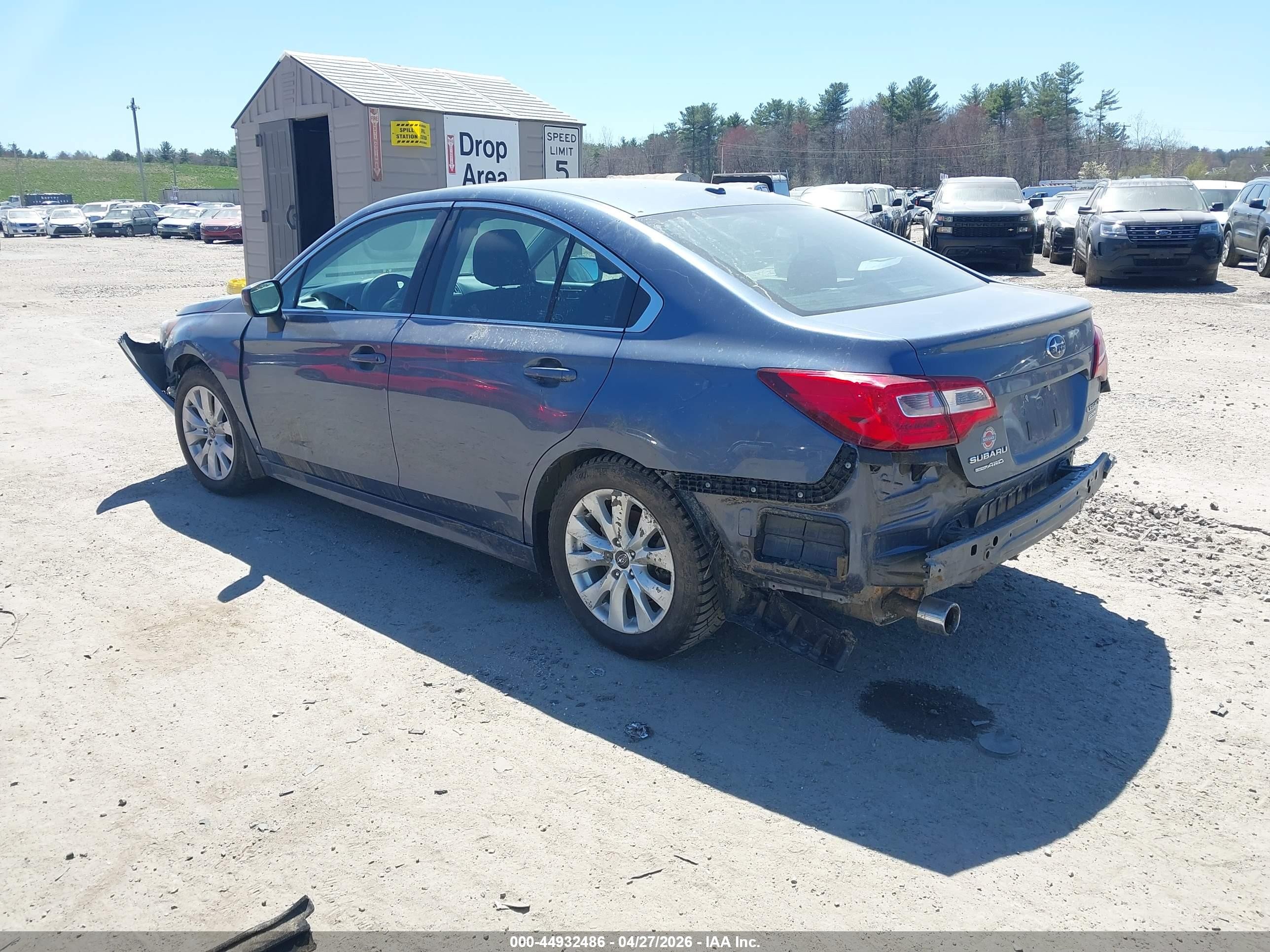 2015 Subaru Legacy 2.5i Premium Blue vin: 4S3BNAC6XF3060360