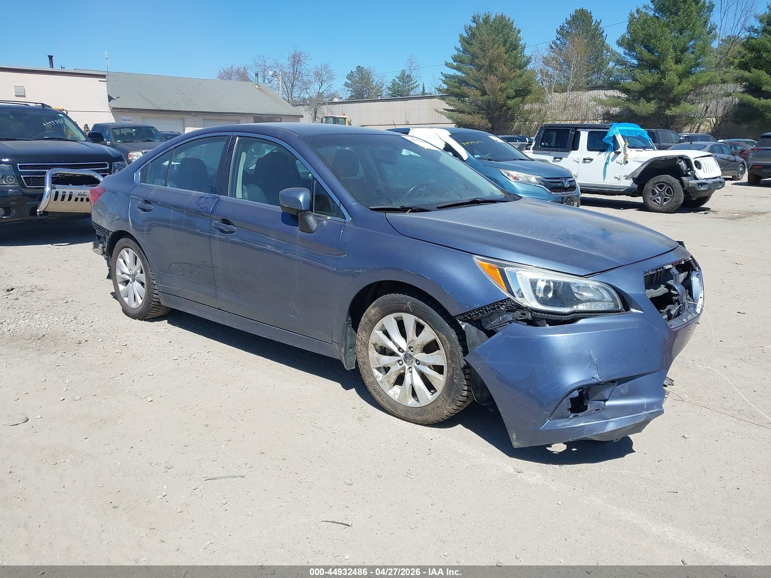 2015 Subaru Legacy 2.5i Premium Синий vin: 4S3BNAC6XF3060360