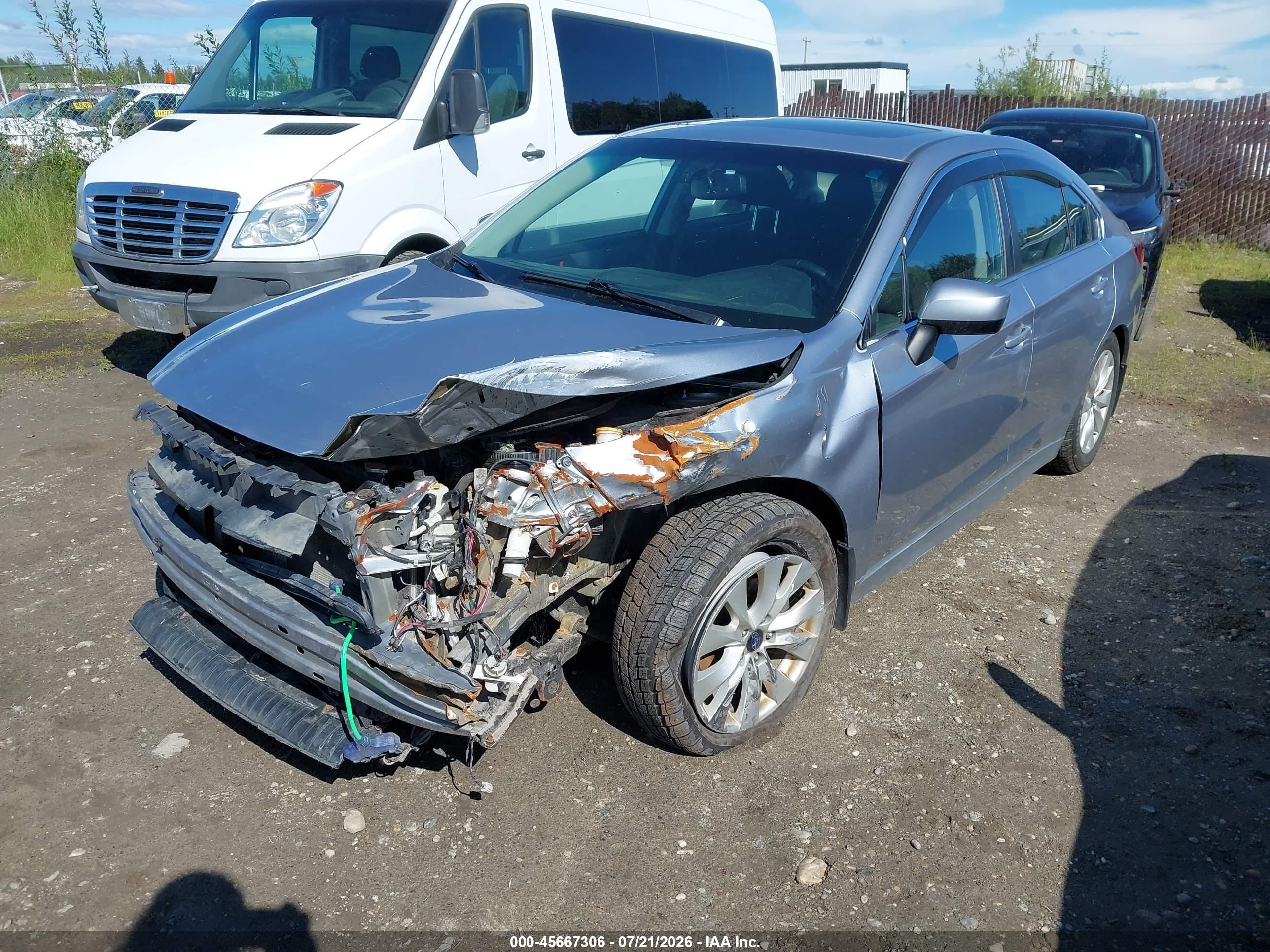 2015 Subaru Legacy 2.5i Premium Silver vin: 4S3BNAD60F3029181