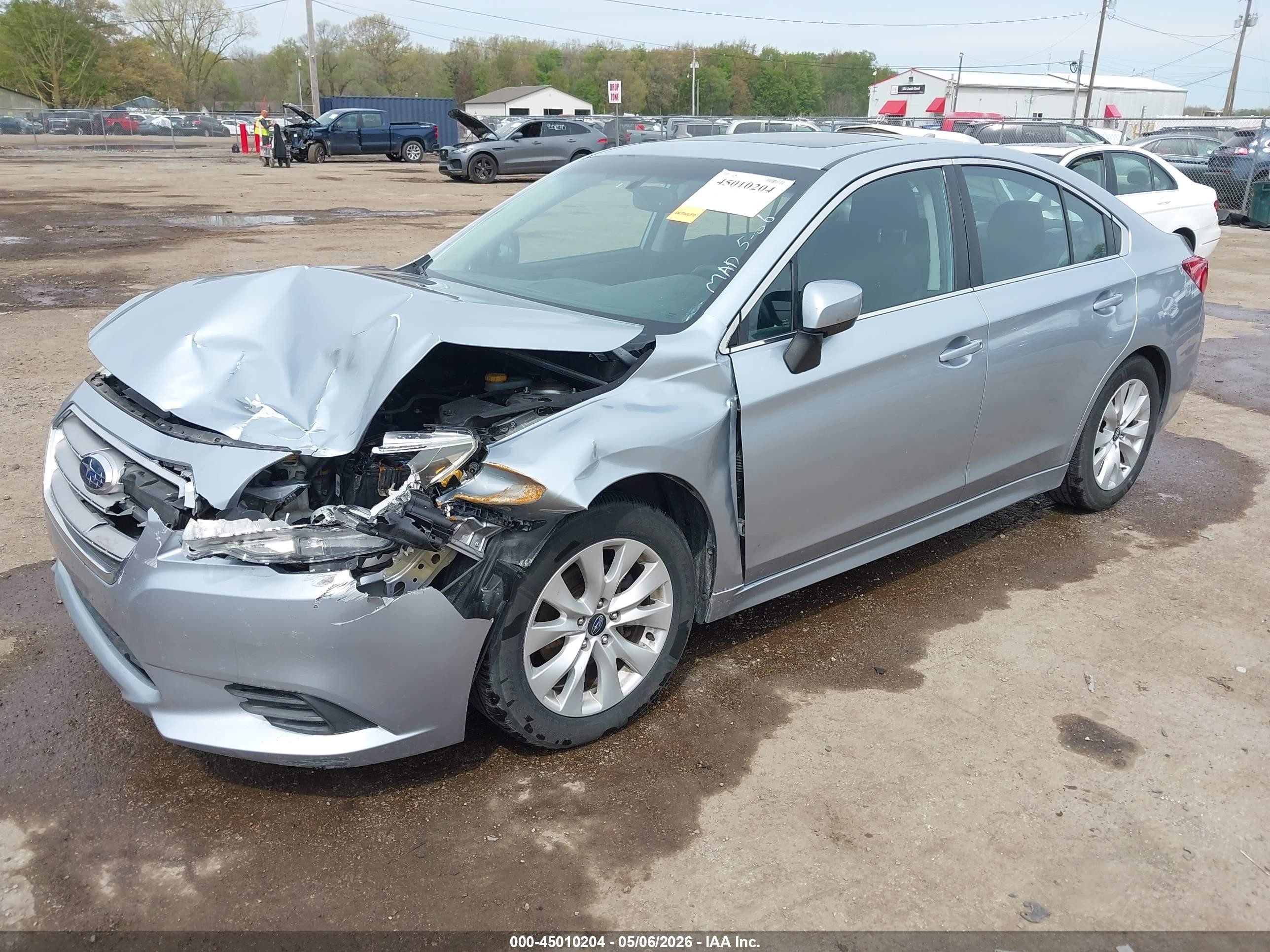 2017 Subaru Legacy 2.5i Premium Gray vin: 4S3BNAD60H3003473