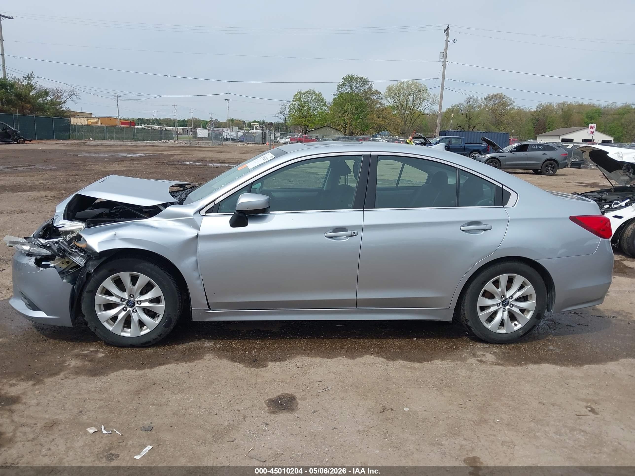 2017 Subaru Legacy 2.5i Premium Gray vin: 4S3BNAD60H3003473