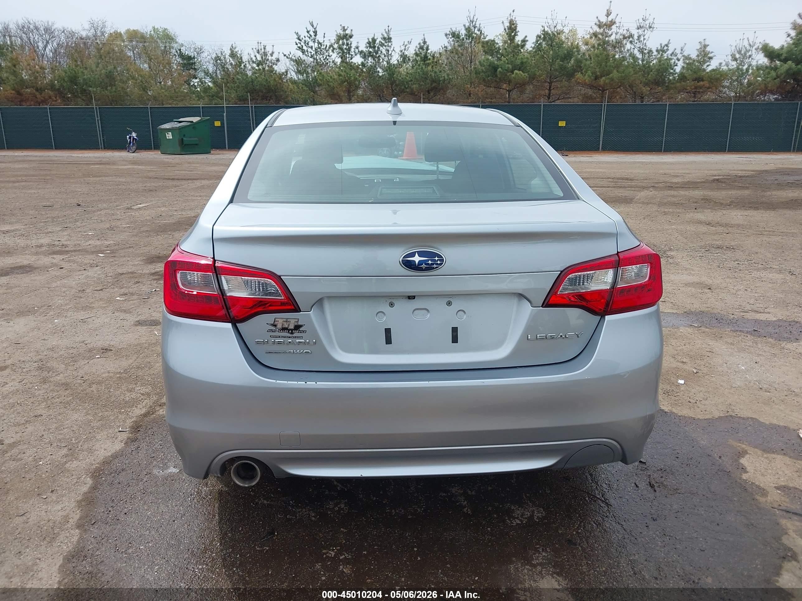2017 Subaru Legacy 2.5i Premium Gray vin: 4S3BNAD60H3003473