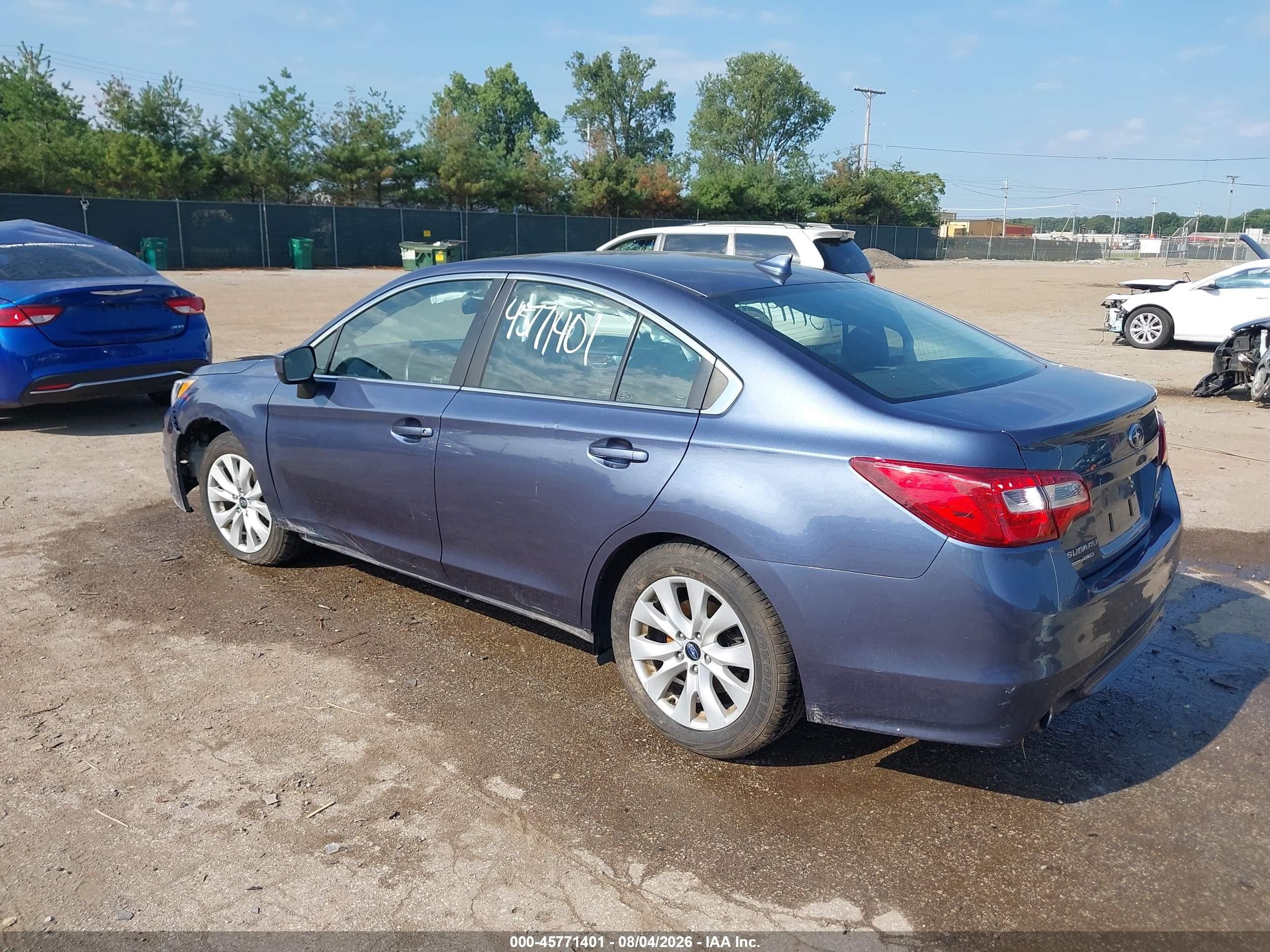 2017 Subaru Legacy 2.5i Premium Blue vin: 4S3BNAD61H3025403