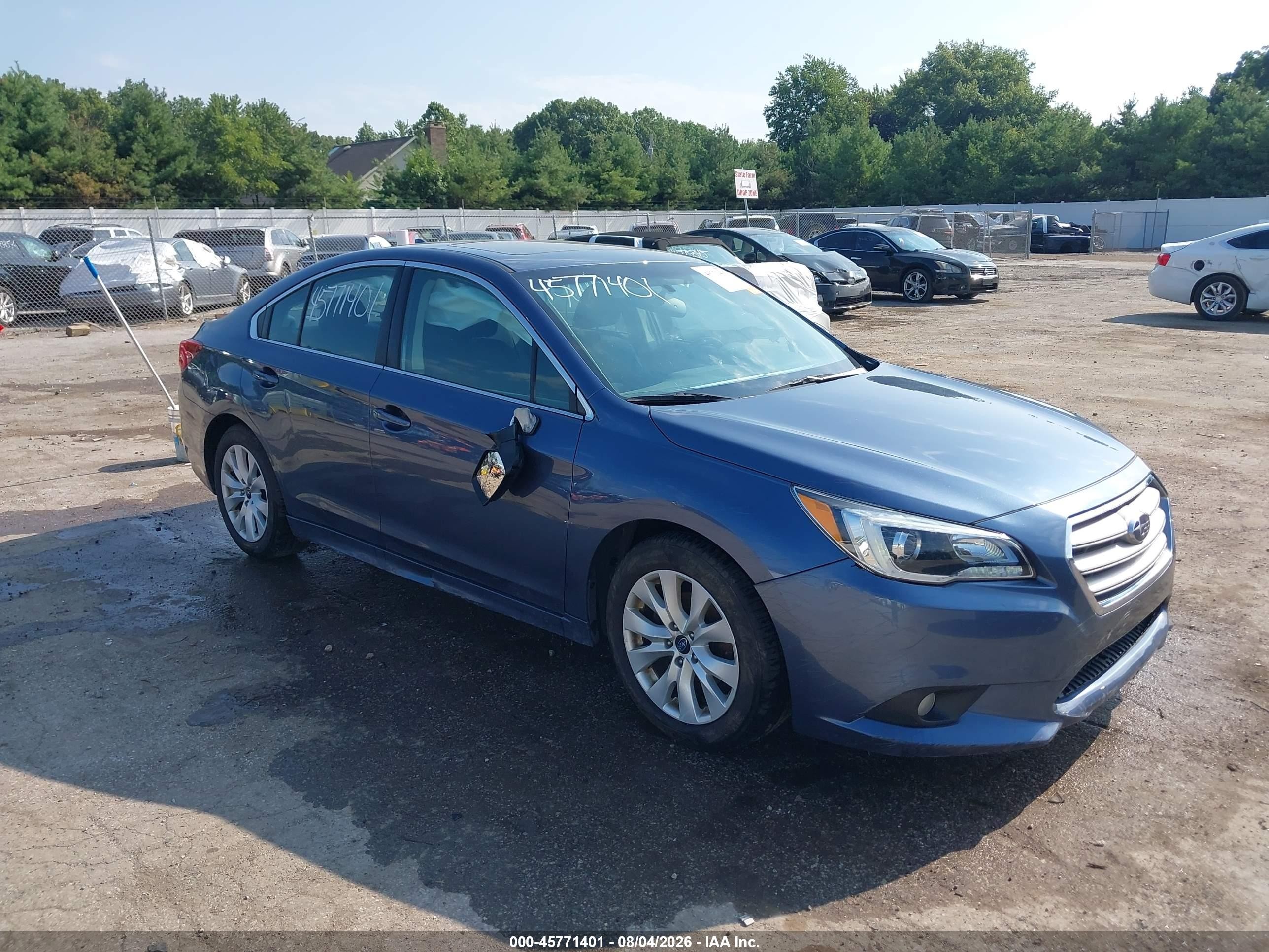 2017 Subaru Legacy 2.5i Premium Blue vin: 4S3BNAD61H3025403
