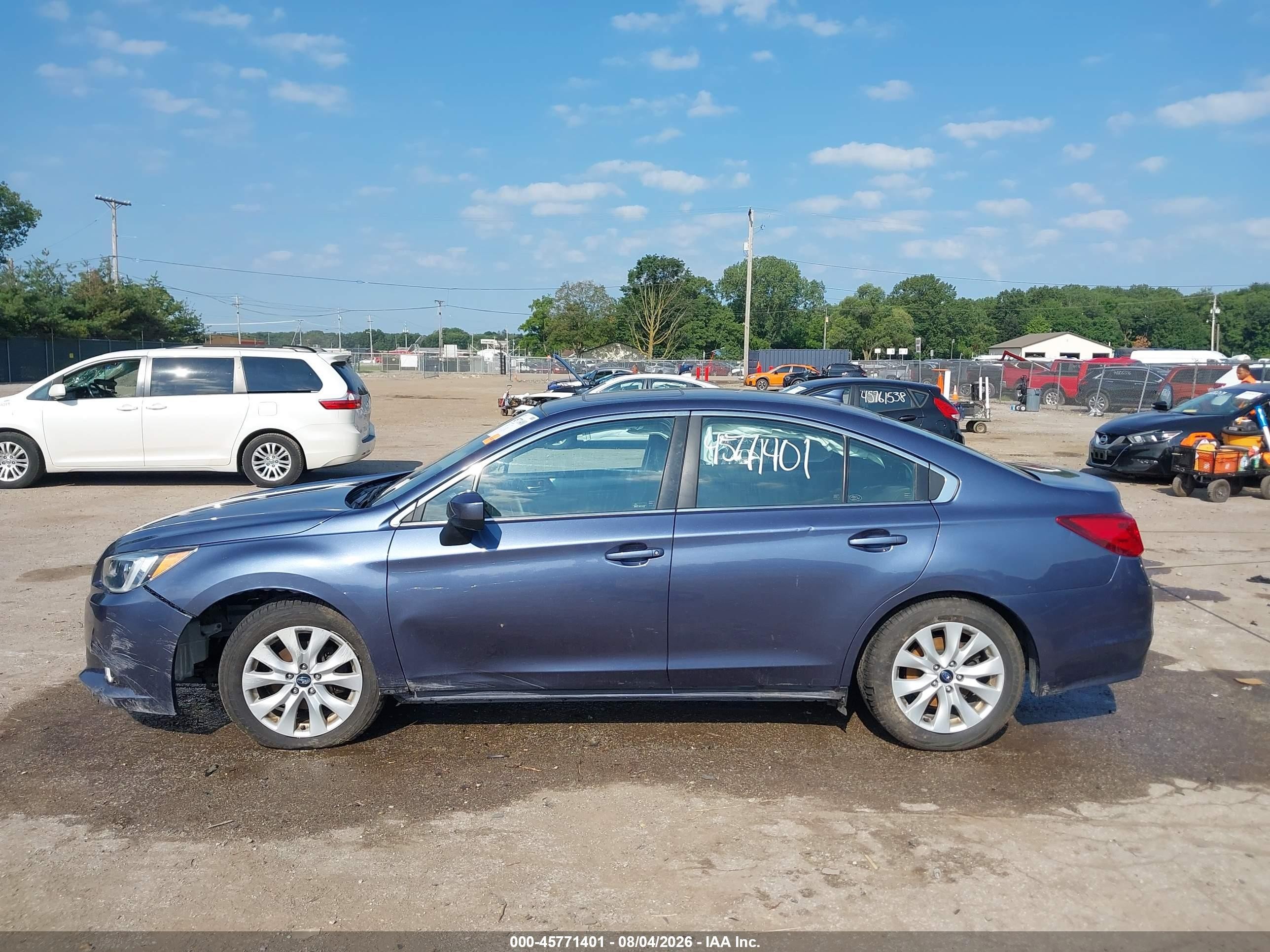 2017 Subaru Legacy 2.5i Premium Blue vin: 4S3BNAD61H3025403