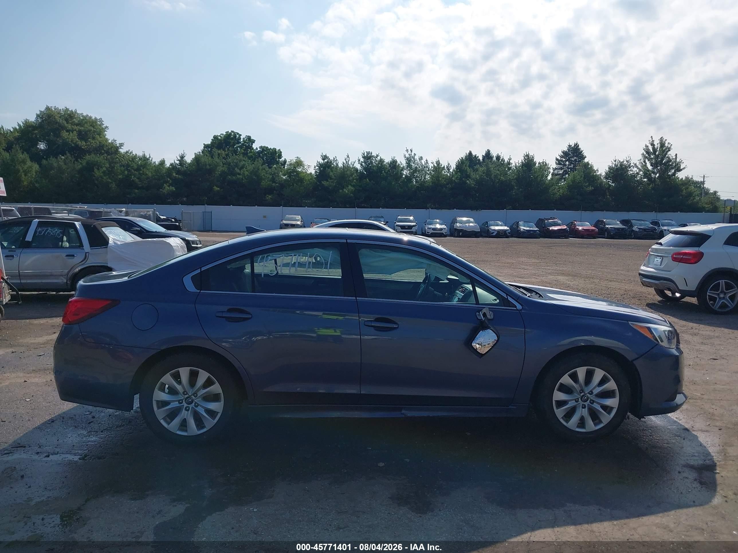 2017 Subaru Legacy 2.5i Premium Blue vin: 4S3BNAD61H3025403