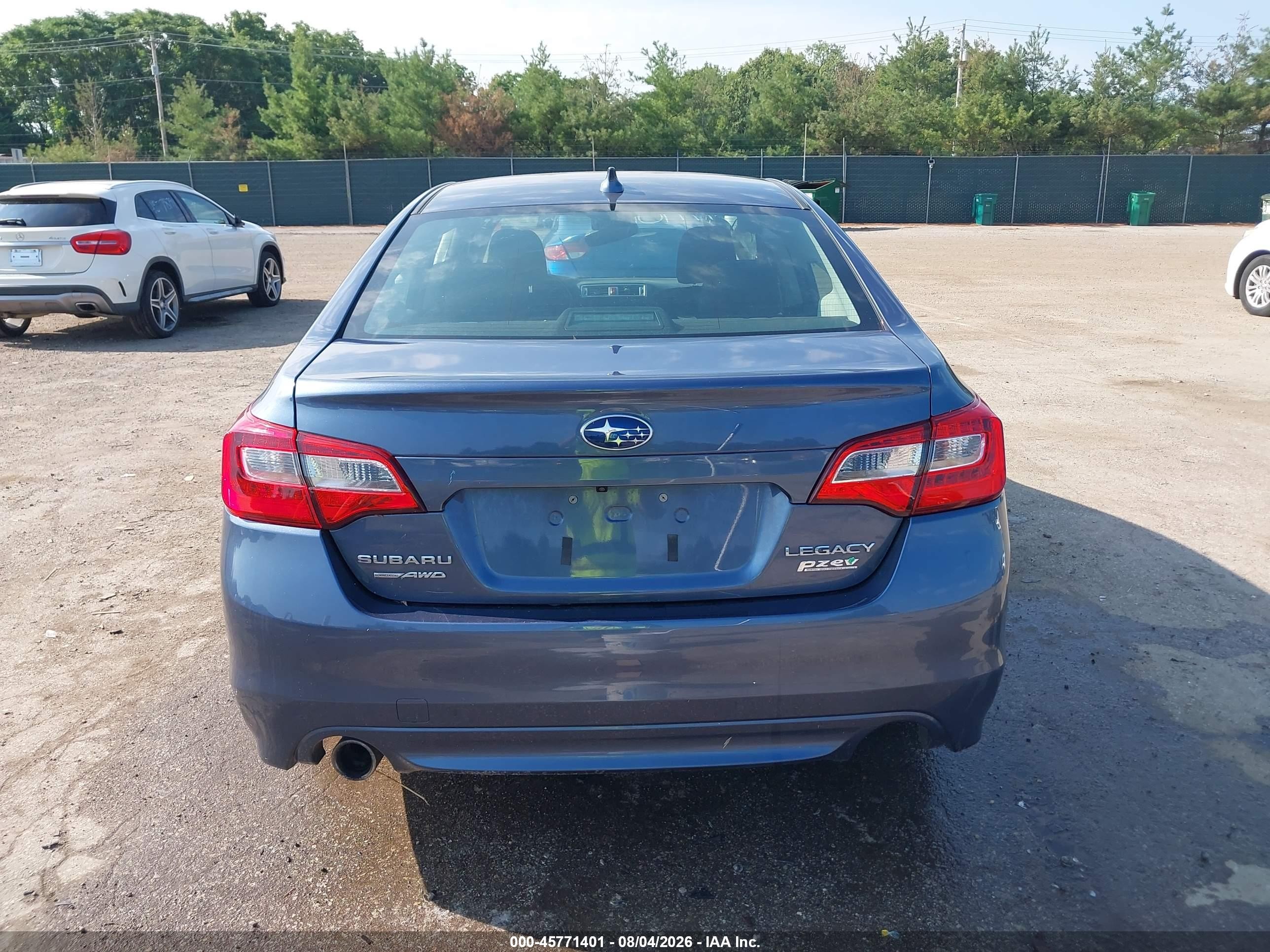 2017 Subaru Legacy 2.5i Premium Blue vin: 4S3BNAD61H3025403