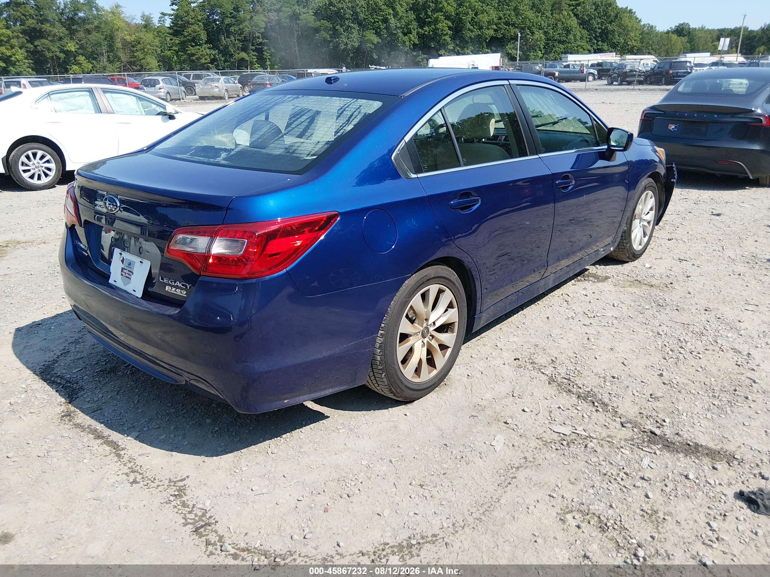 2015 Subaru Legacy 2.5i Premium Blue vin: 4S3BNAD62F3027173