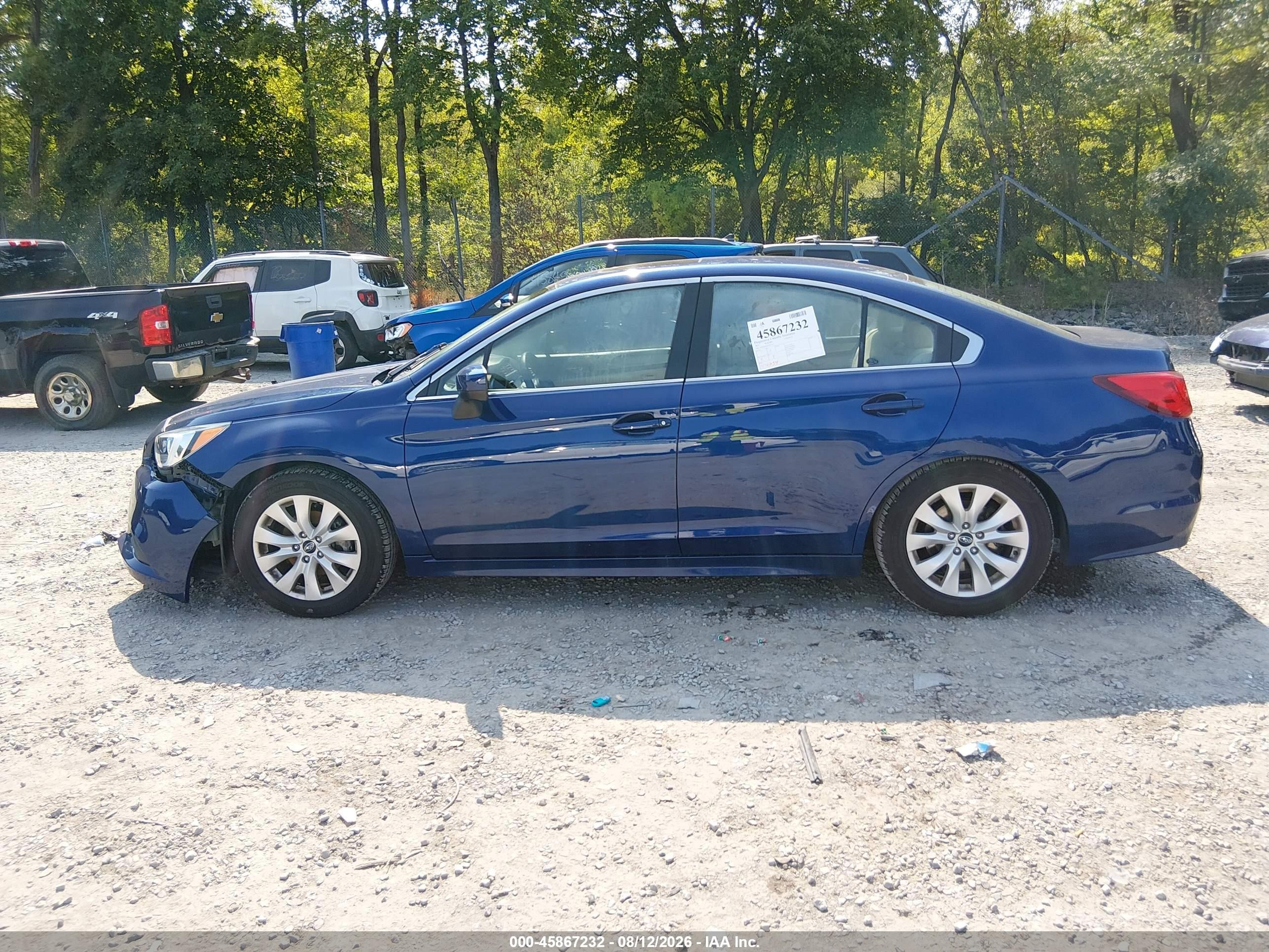 2015 Subaru Legacy 2.5i Premium Blue vin: 4S3BNAD62F3027173