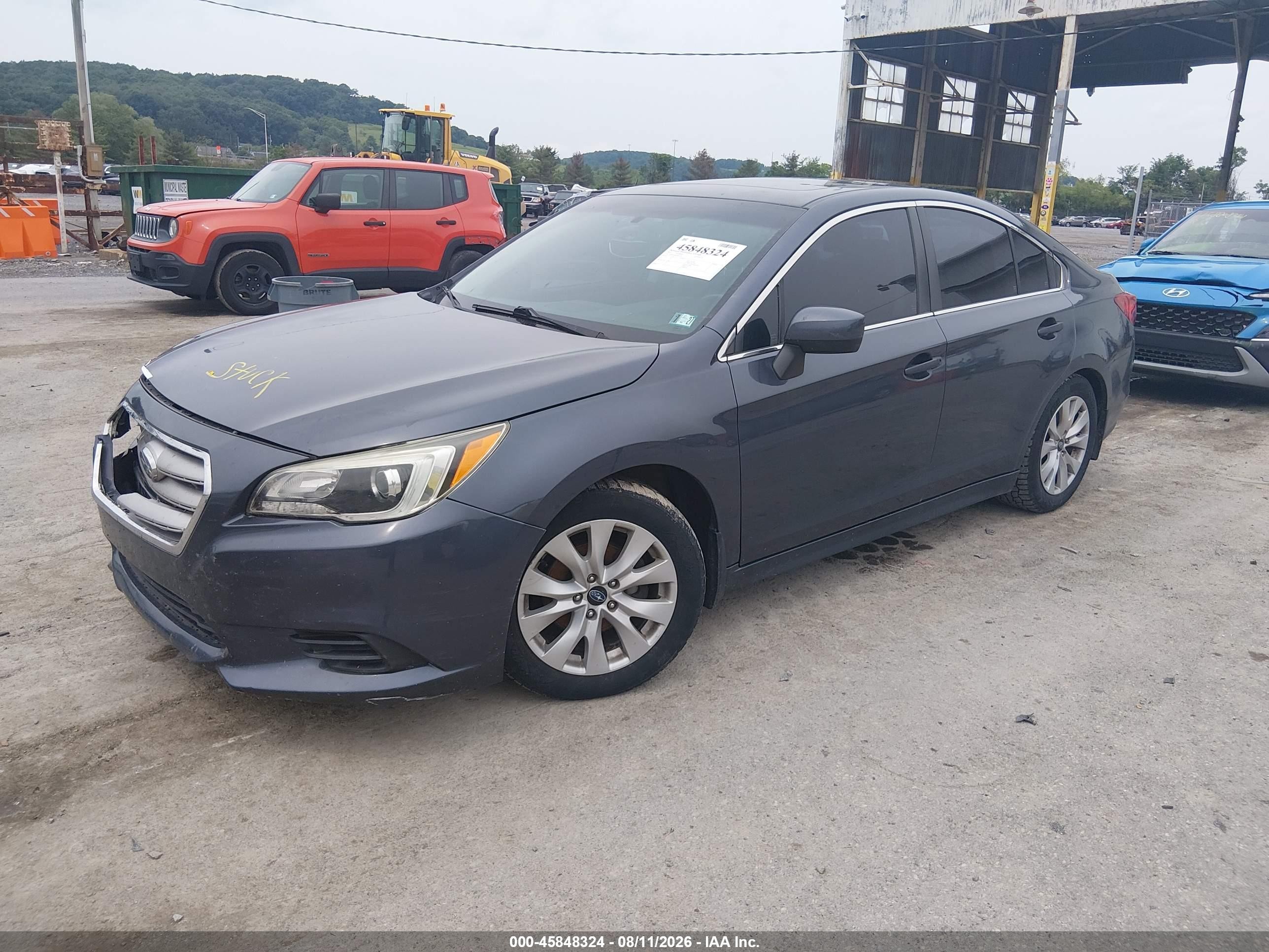 2015 Subaru Legacy 2.5i Premium Серый vin: 4S3BNAD62F3057239