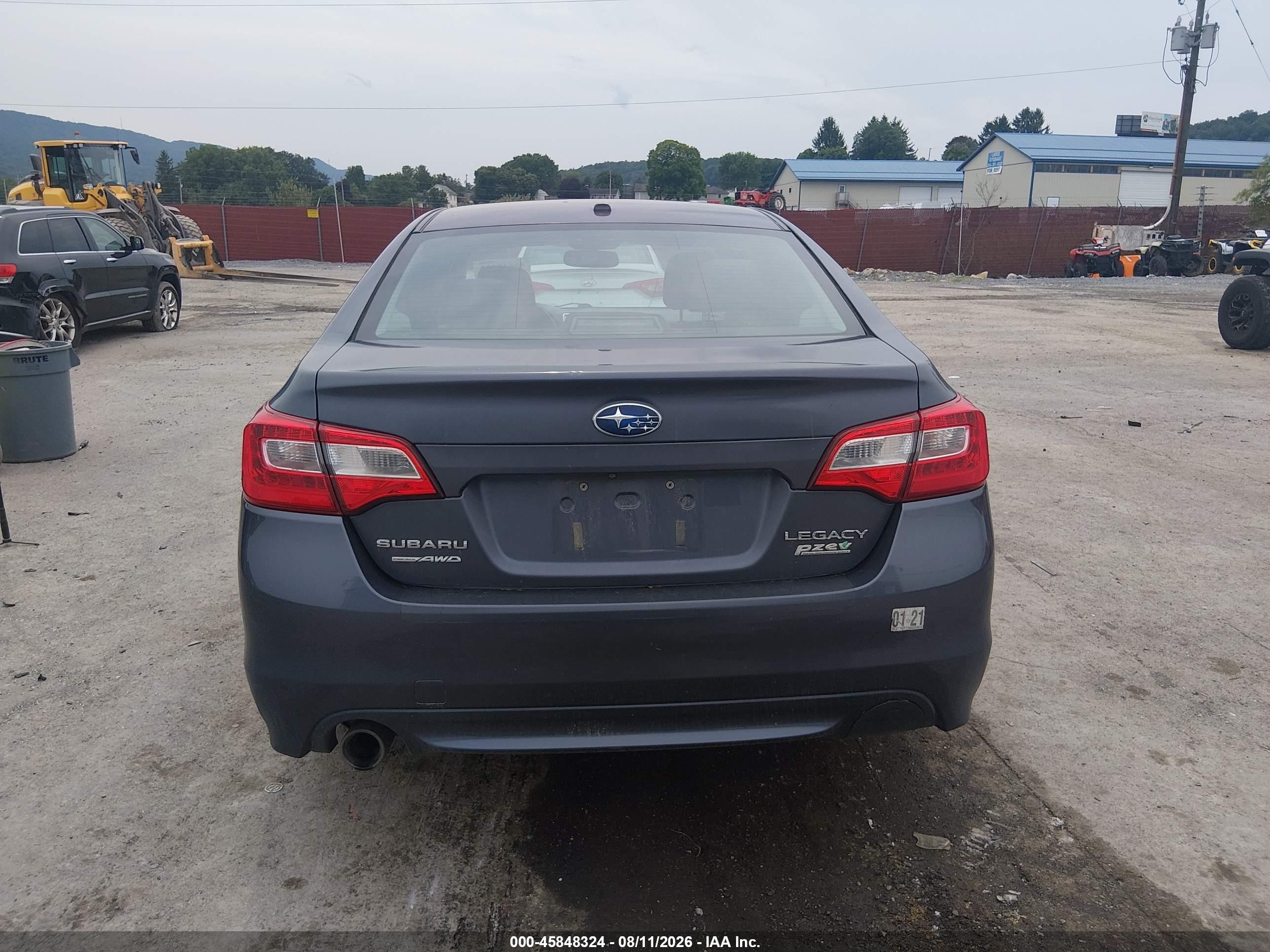 2015 Subaru Legacy 2.5i Premium Серый vin: 4S3BNAD62F3057239