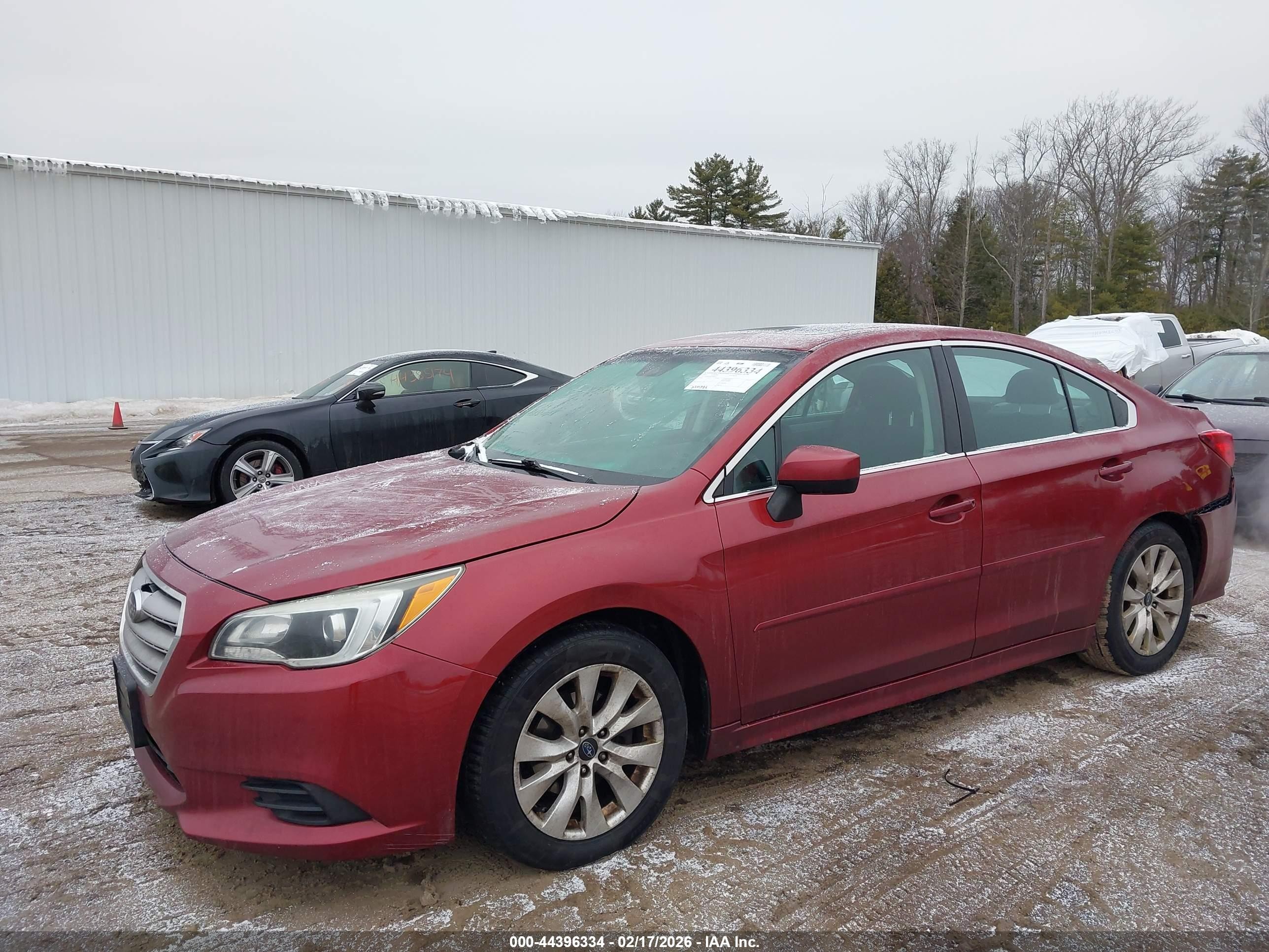 2015 Subaru Legacy 2.5i Premium Red vin: 4S3BNAD63F3066659
