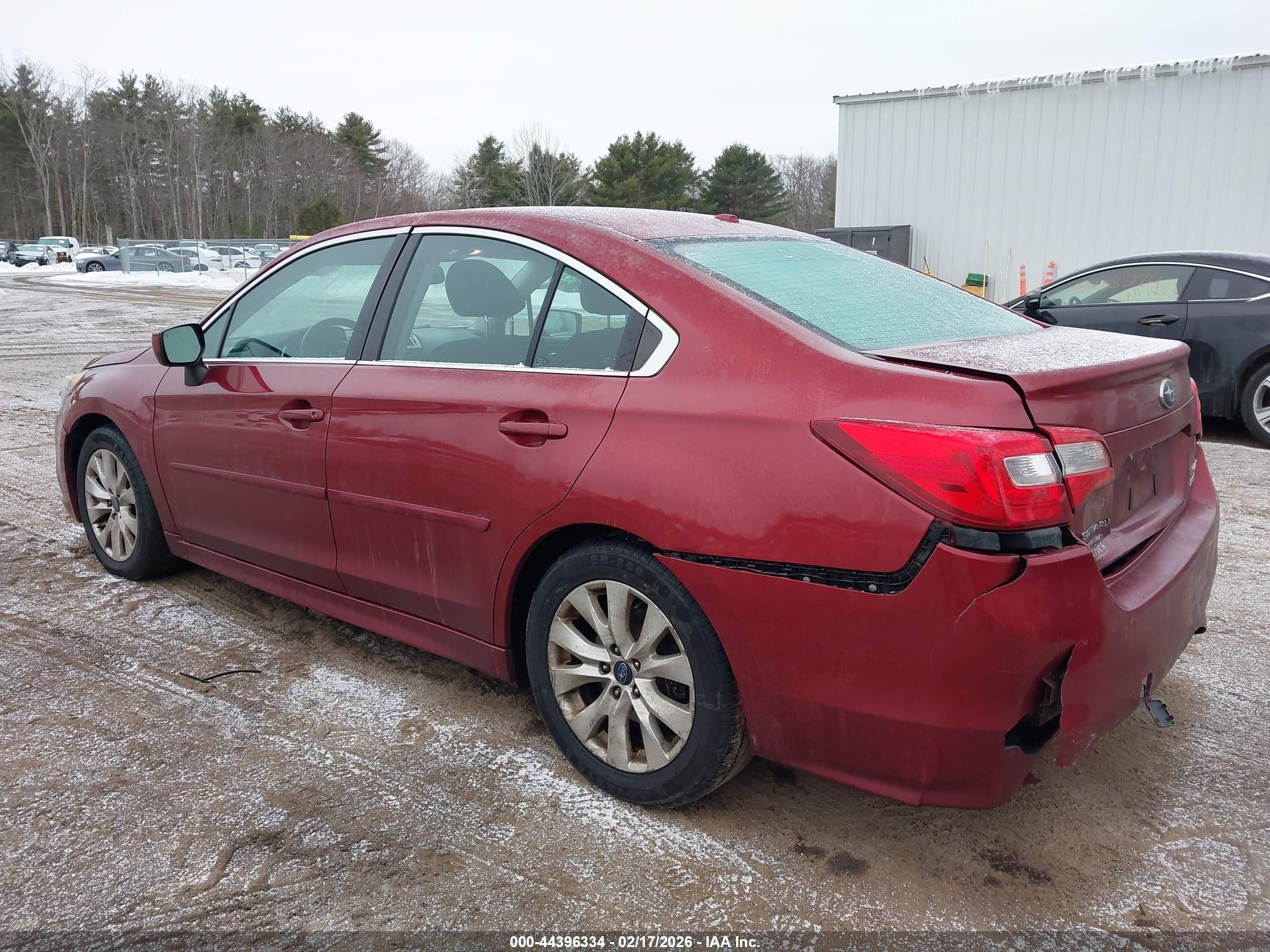 2015 Subaru Legacy 2.5i Premium Red vin: 4S3BNAD63F3066659